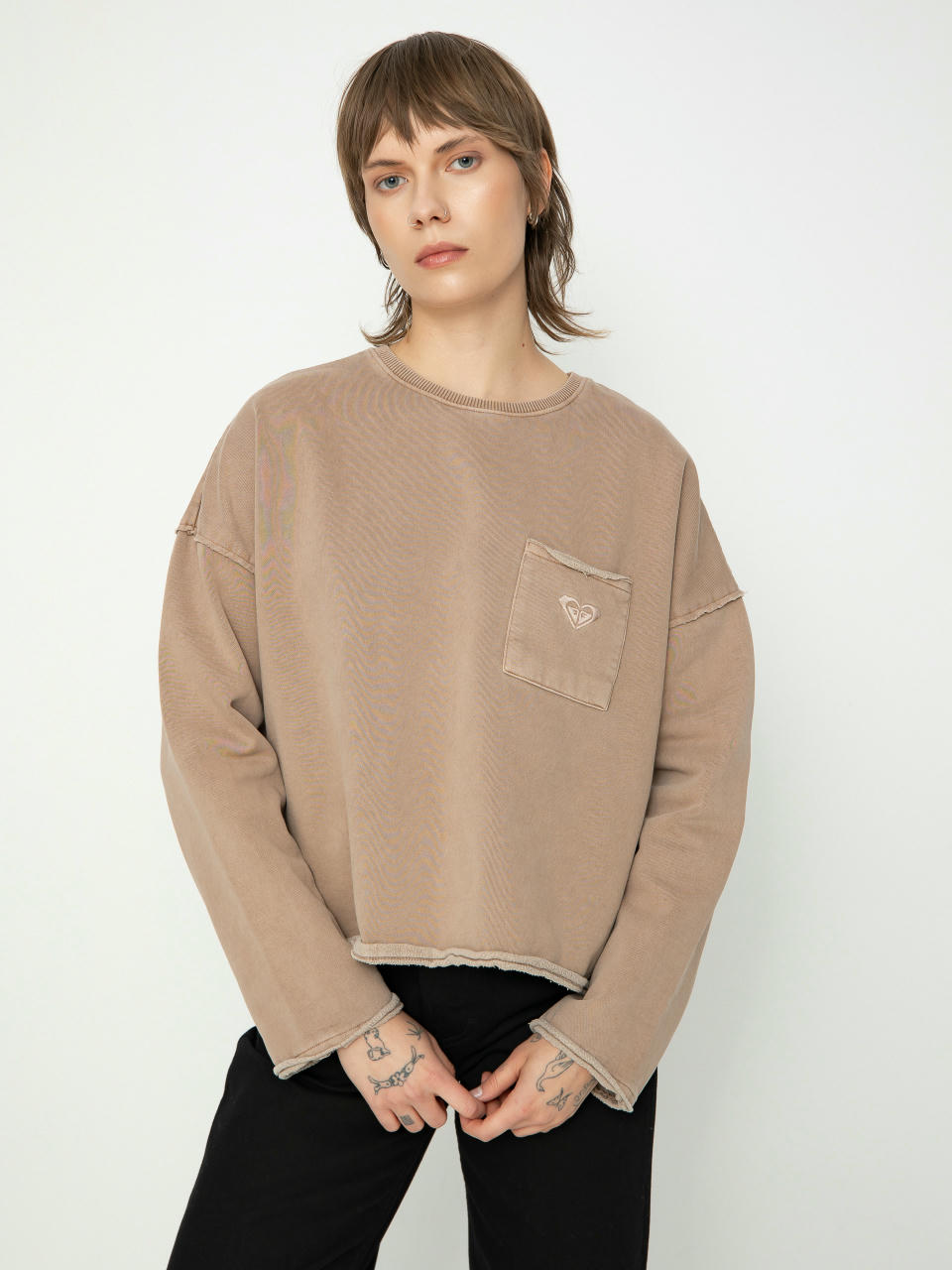 Roxy Sweatshirt Doheny Crew Wmn (root beer)