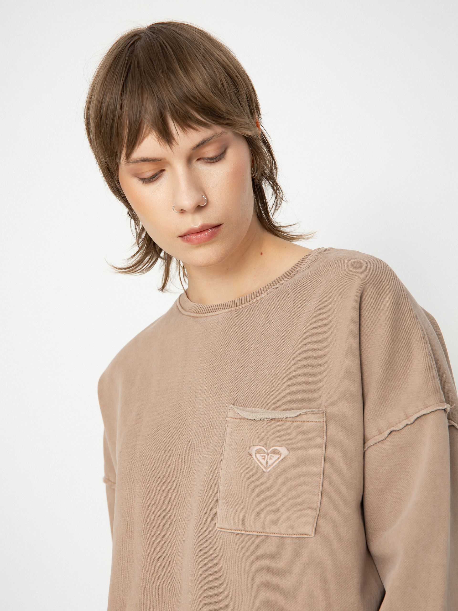 Roxy Sweatshirt Doheny Crew Wmn (root beer)