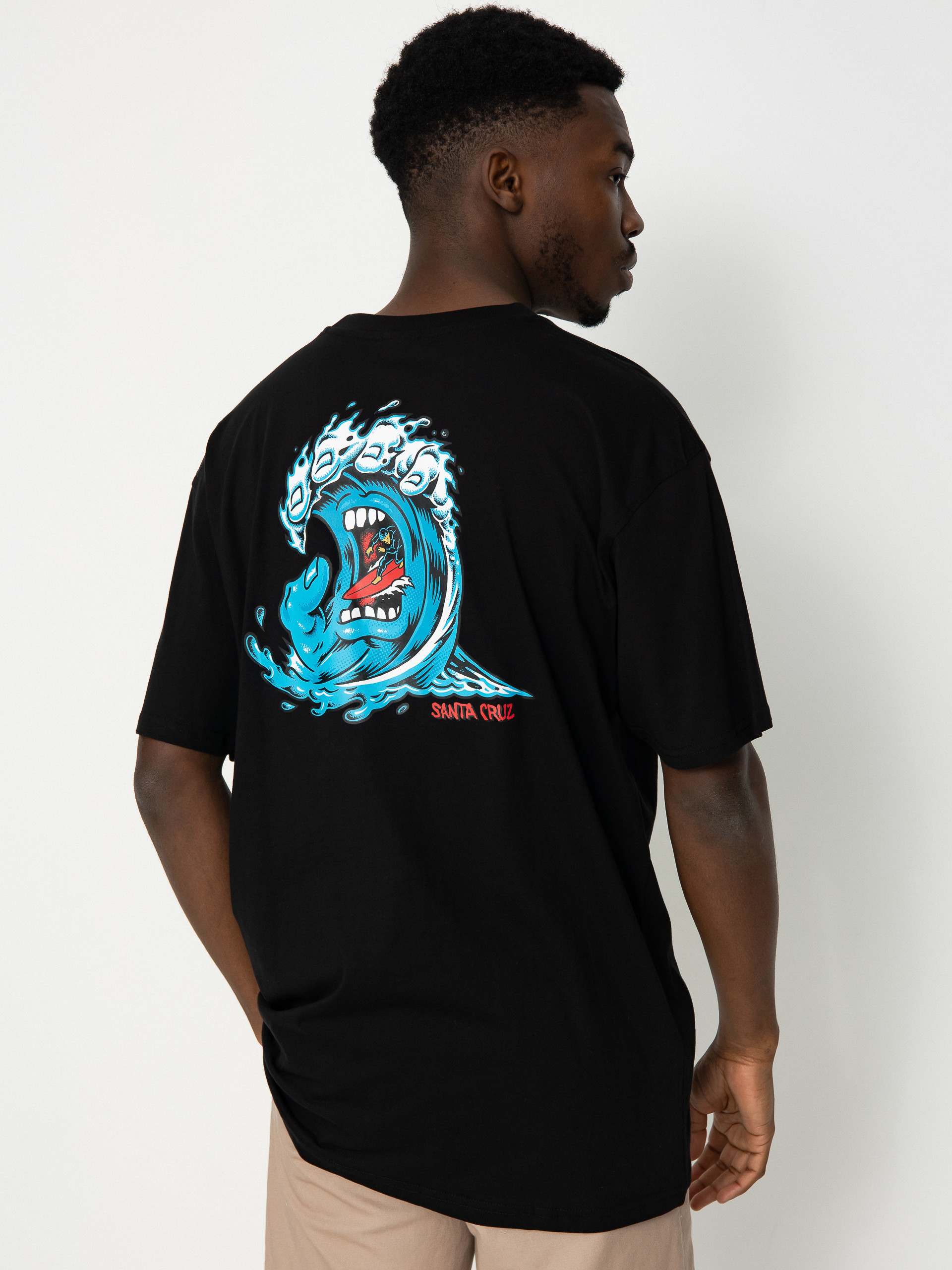 Santa Cruz Screaming Wave T-Shirt (black)