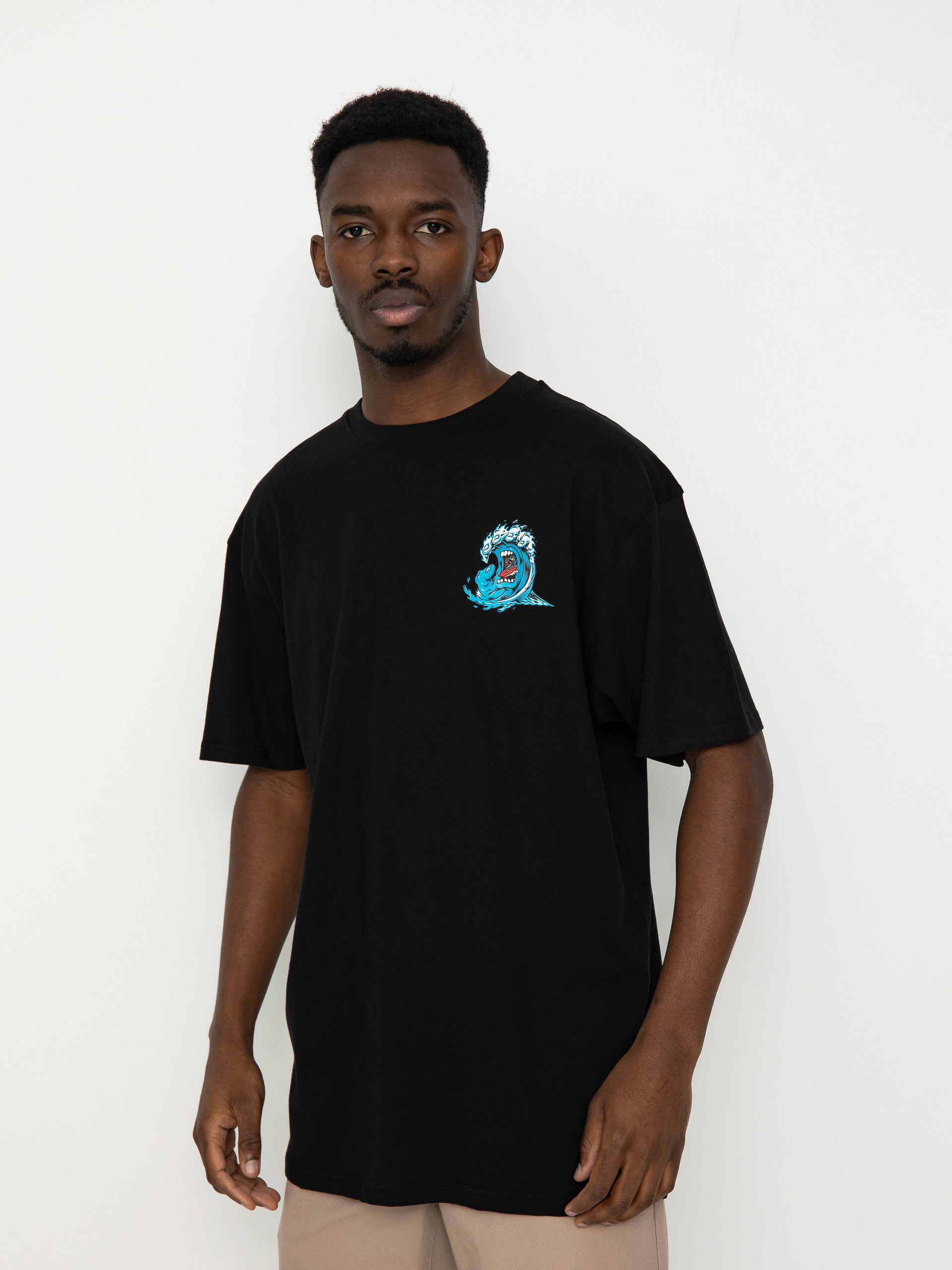 Santa Cruz Screaming Wave T-Shirt - black (black)