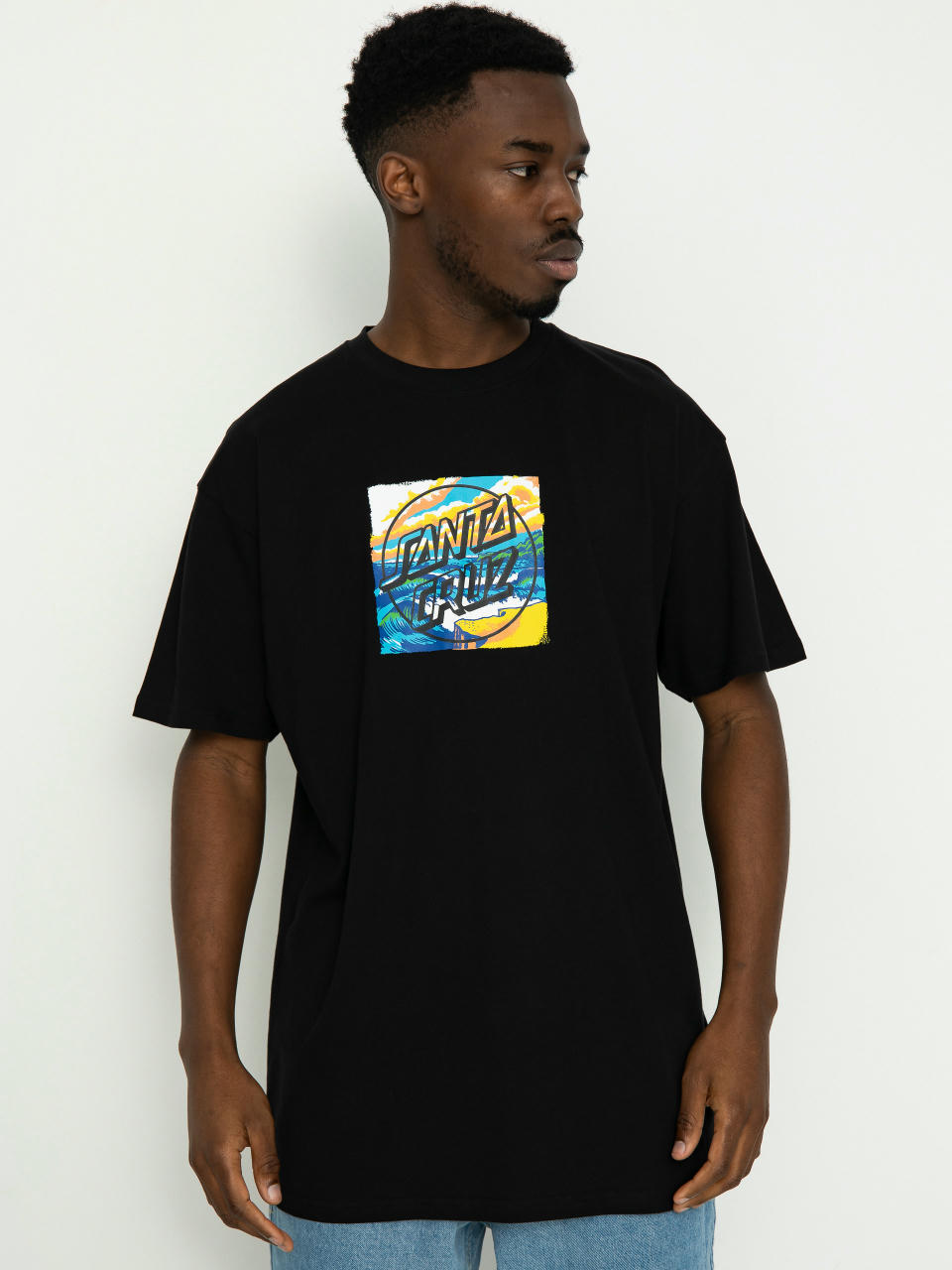 Santa Cruz Water View Front T-Shirt (black)