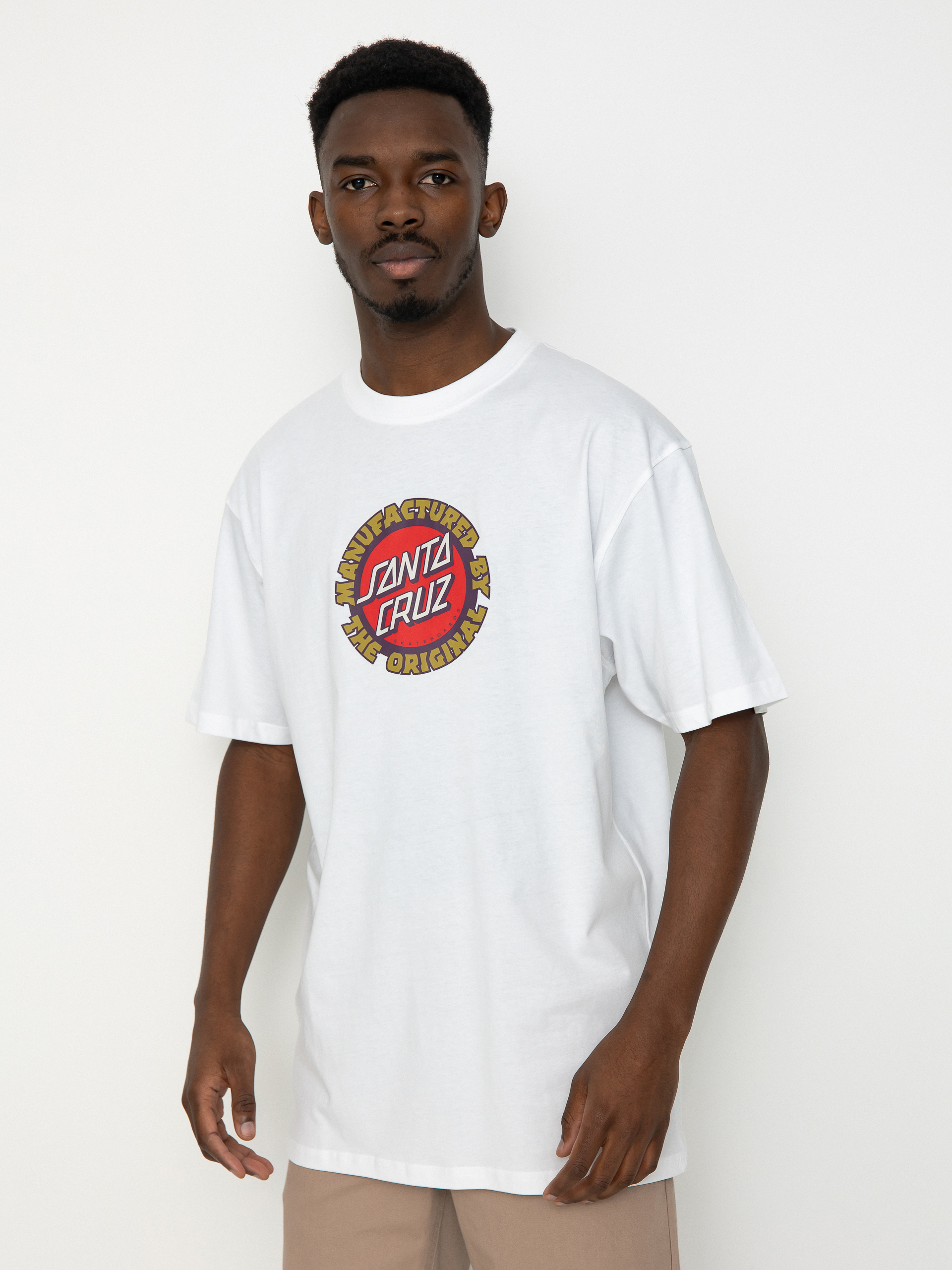 Santa Cruz Speed Mfg Dot Front T-Shirt (white)