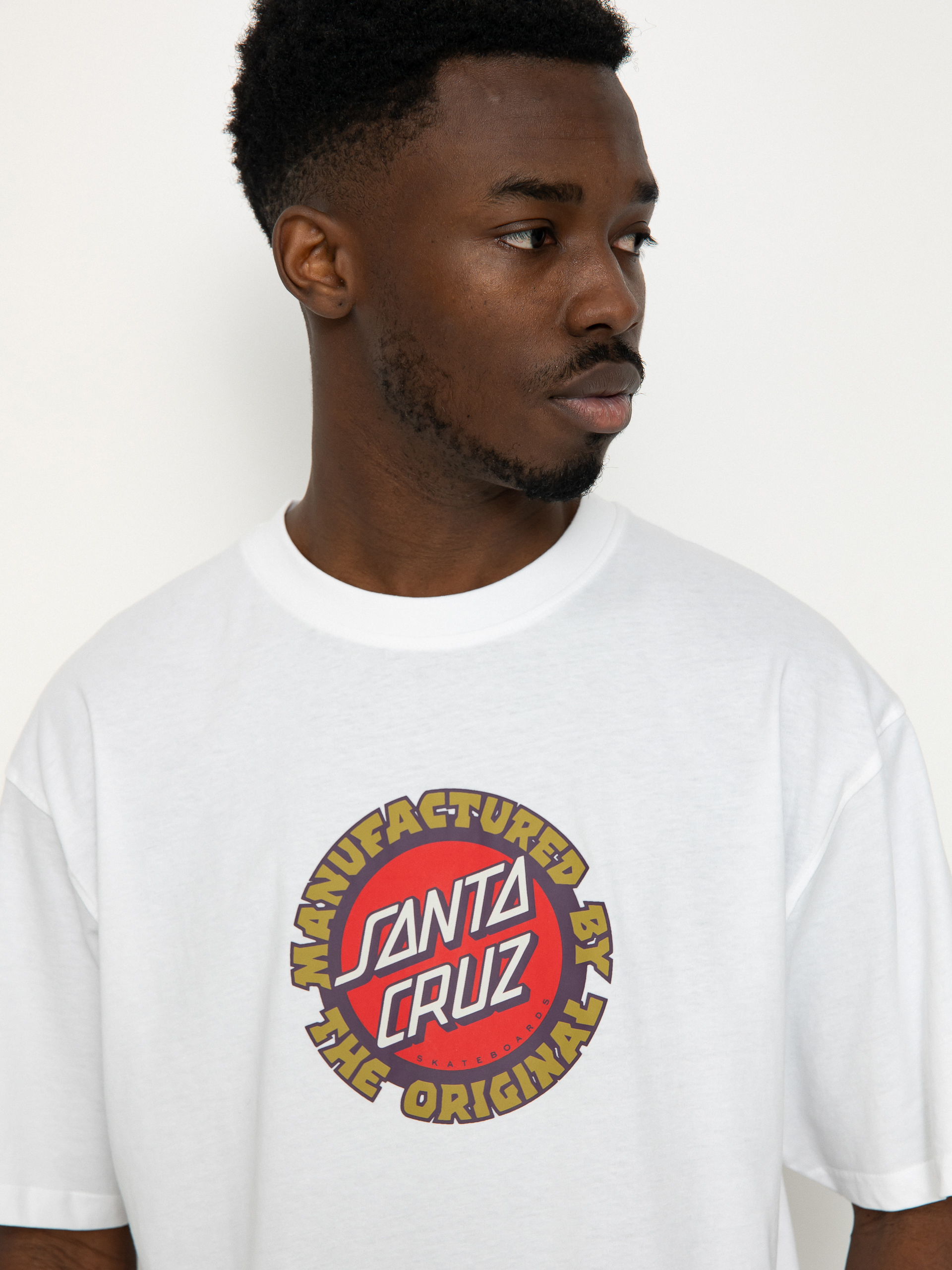 Santa Cruz Speed Mfg Dot Front T-Shirt (white)