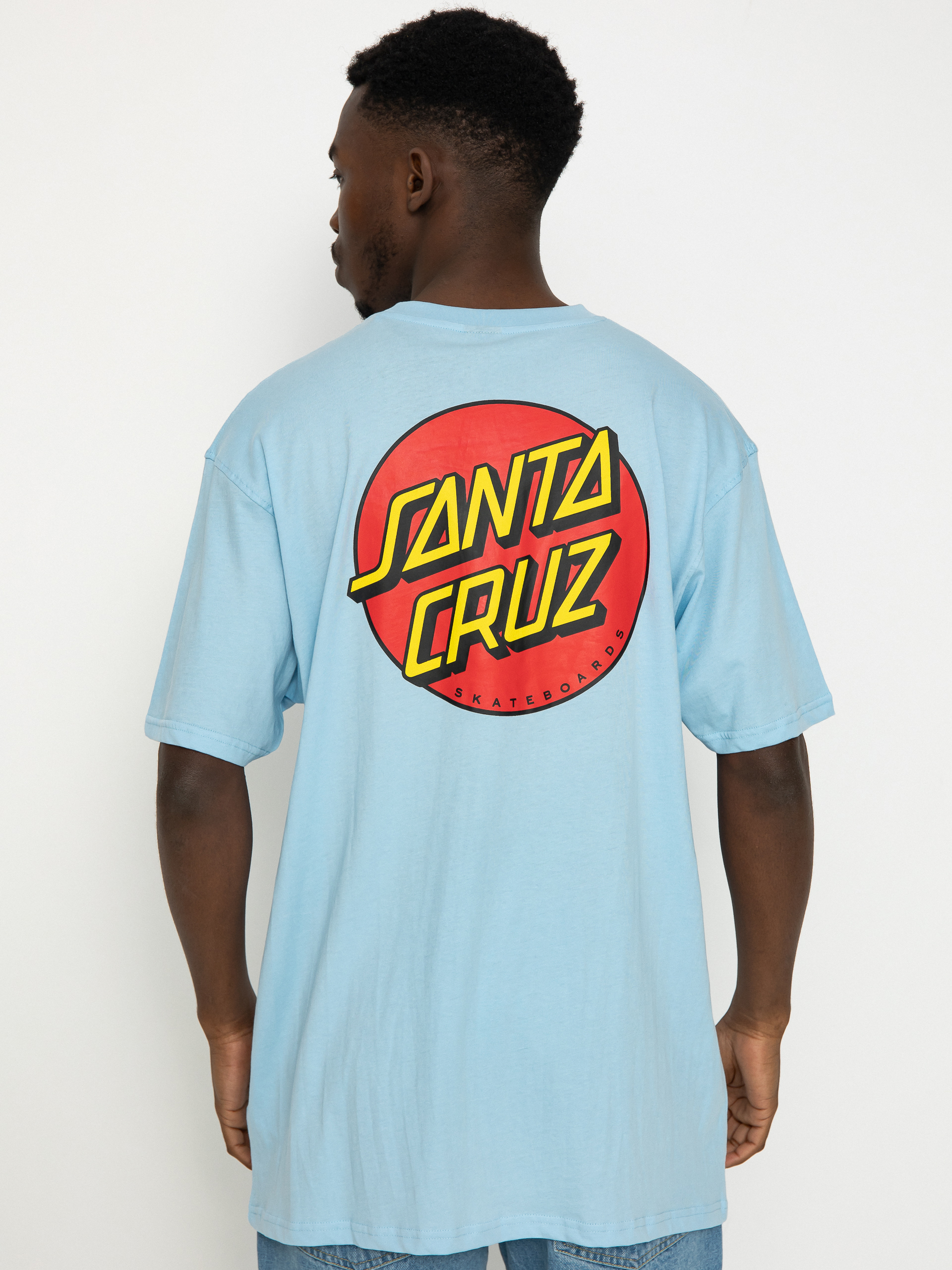 Santa Cruz Classic Dot Chest T-Shirt (sky blue)