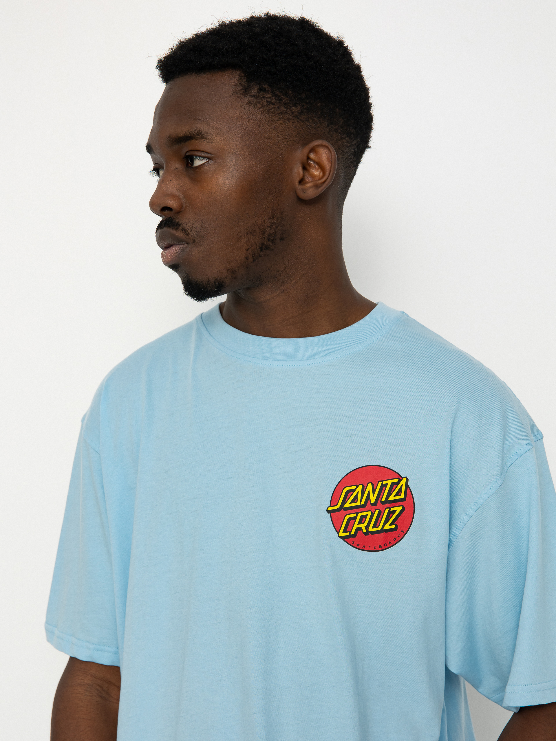 Santa Cruz Classic Dot Chest T-Shirt (sky blue)