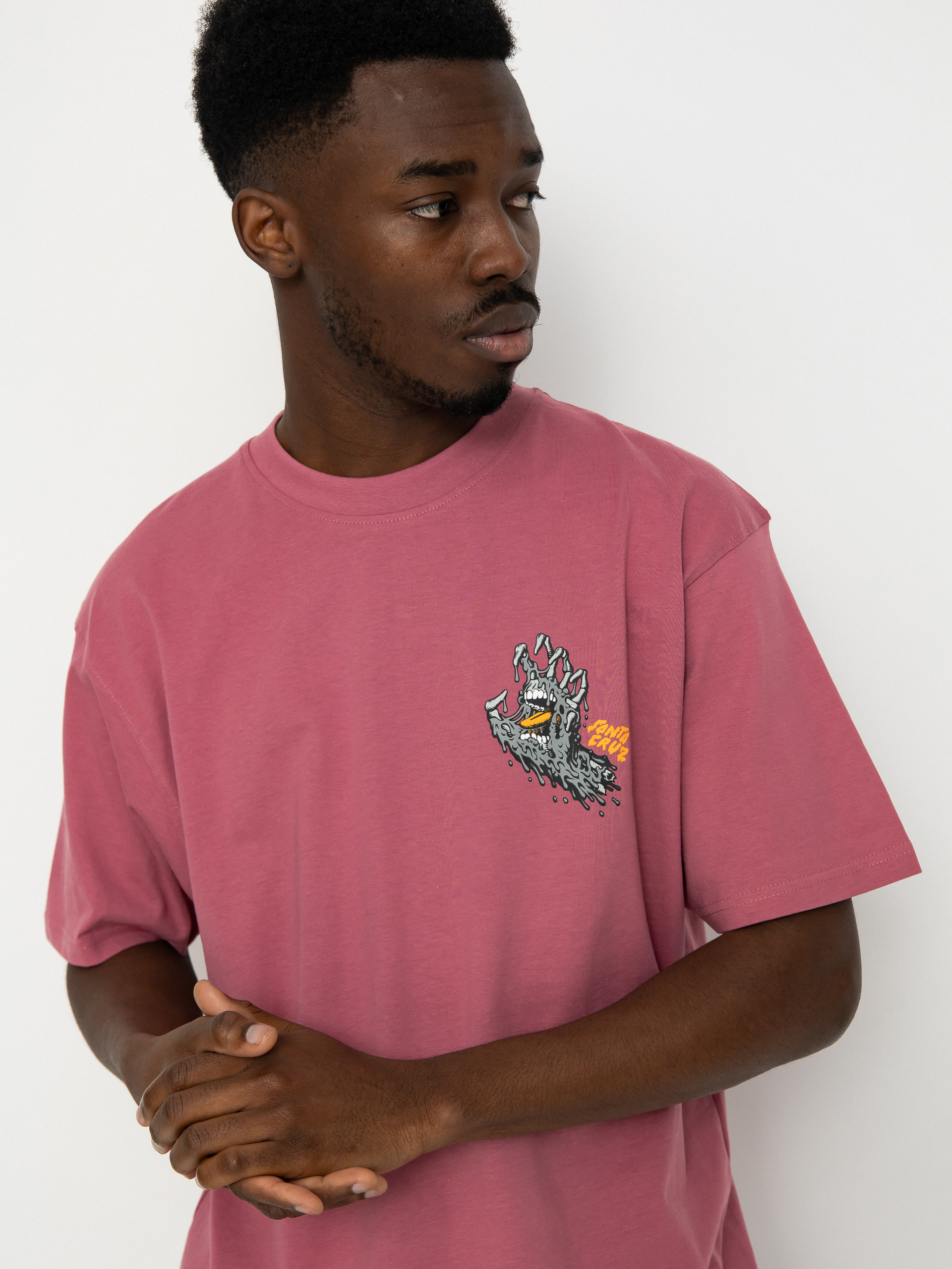 Santa Cruz Melting Hand T-Shirt - pink (dusty rose)