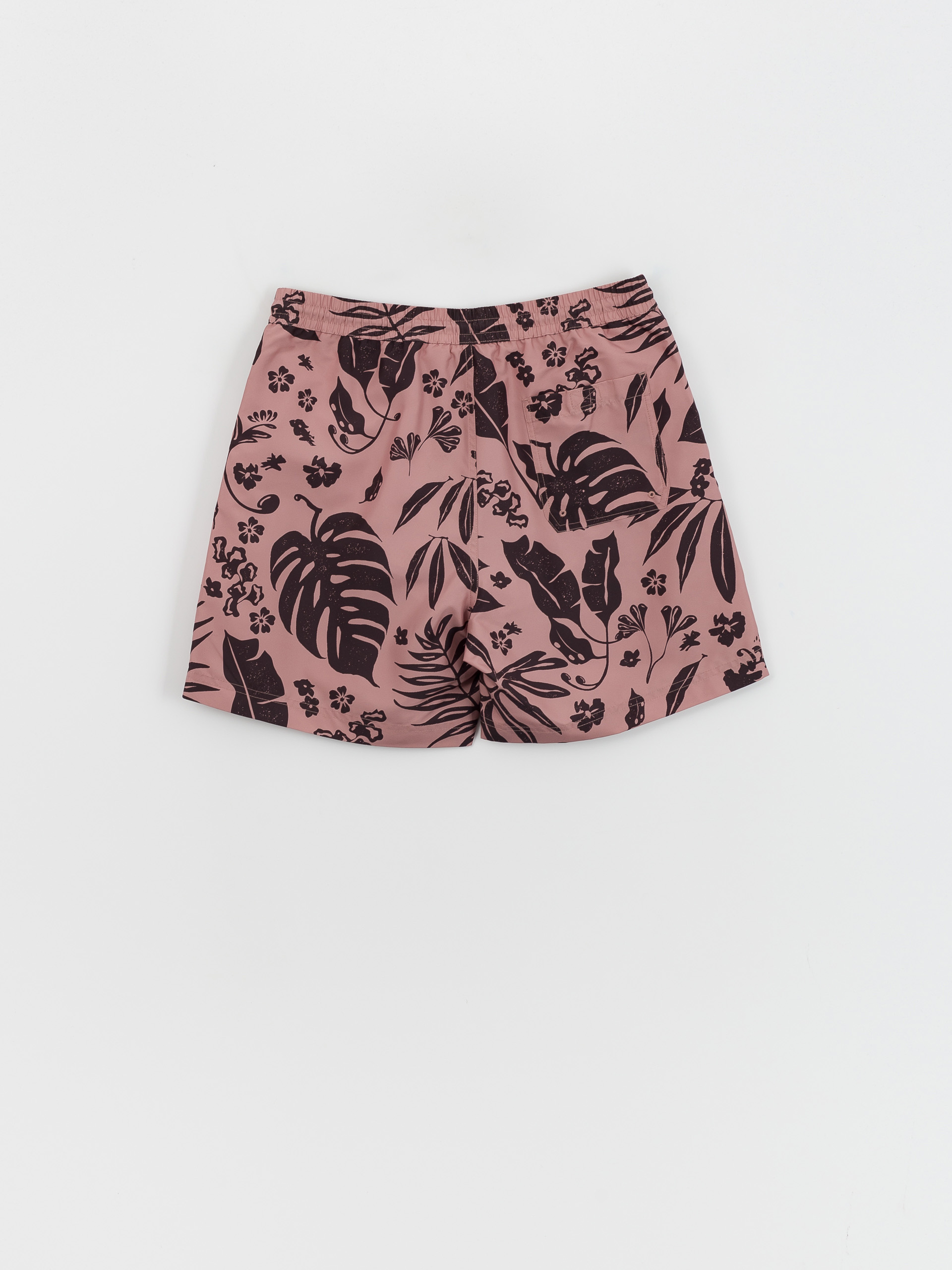Carhartt WIP Slater Swim Shorts (woodblock print/glassy pink)