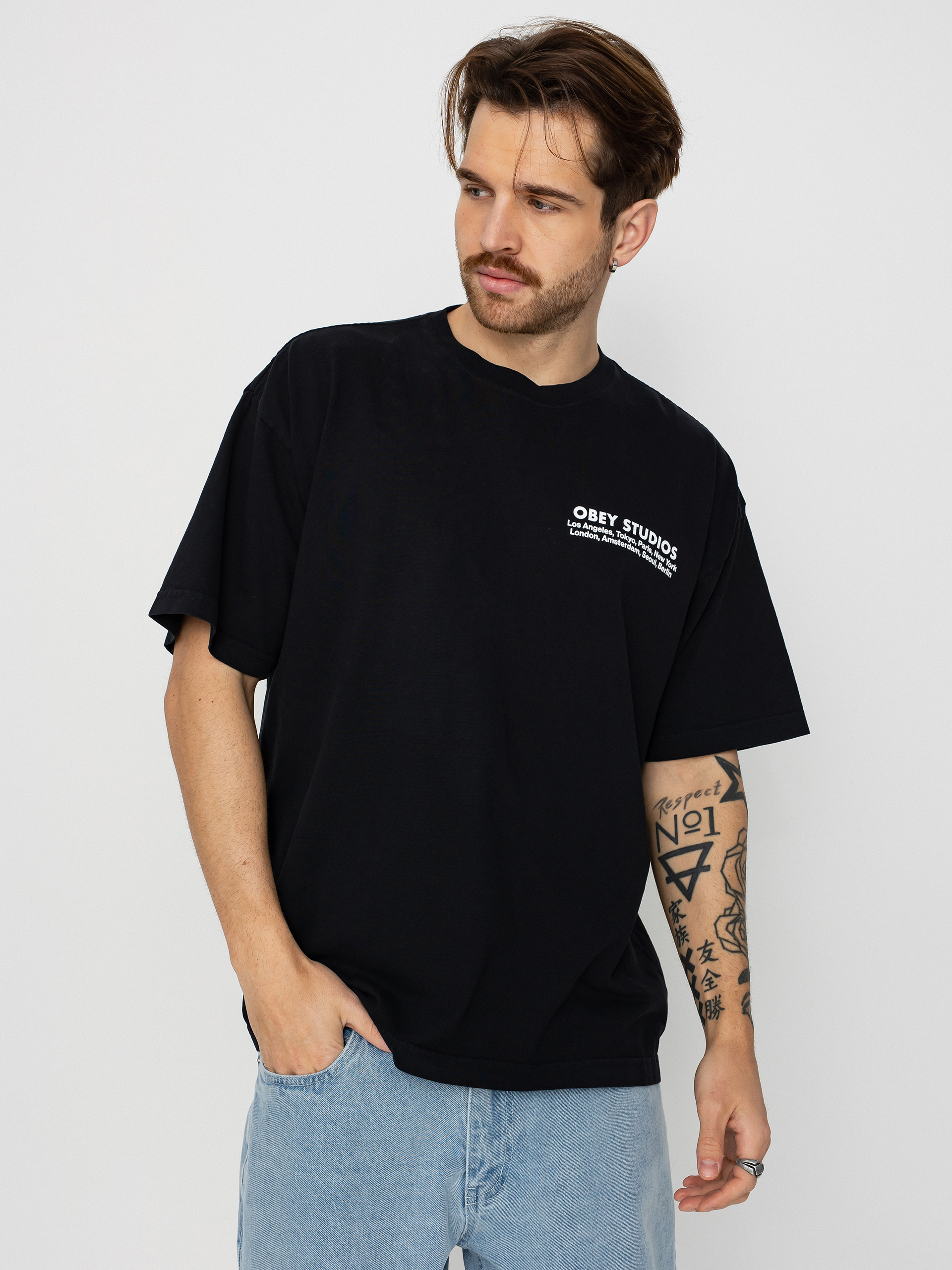 OBEY Studios Eye T-Shirt - black (jet black)