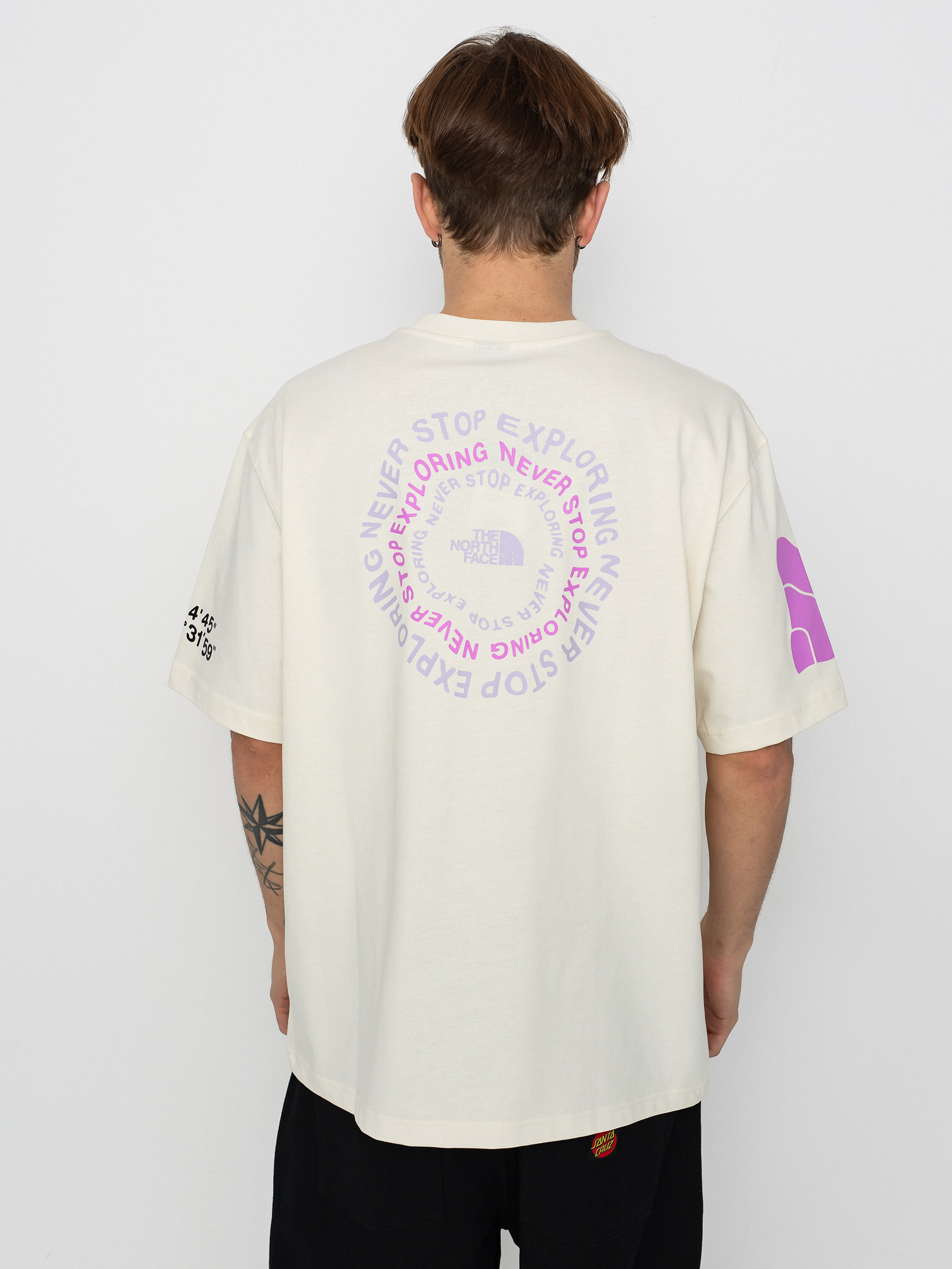 【The North Face】 M'S CAMP VIBE S/S R/TEE - WHITE_SAND M'S CAMP VIBE S/S R/TEE - 노스페이스
