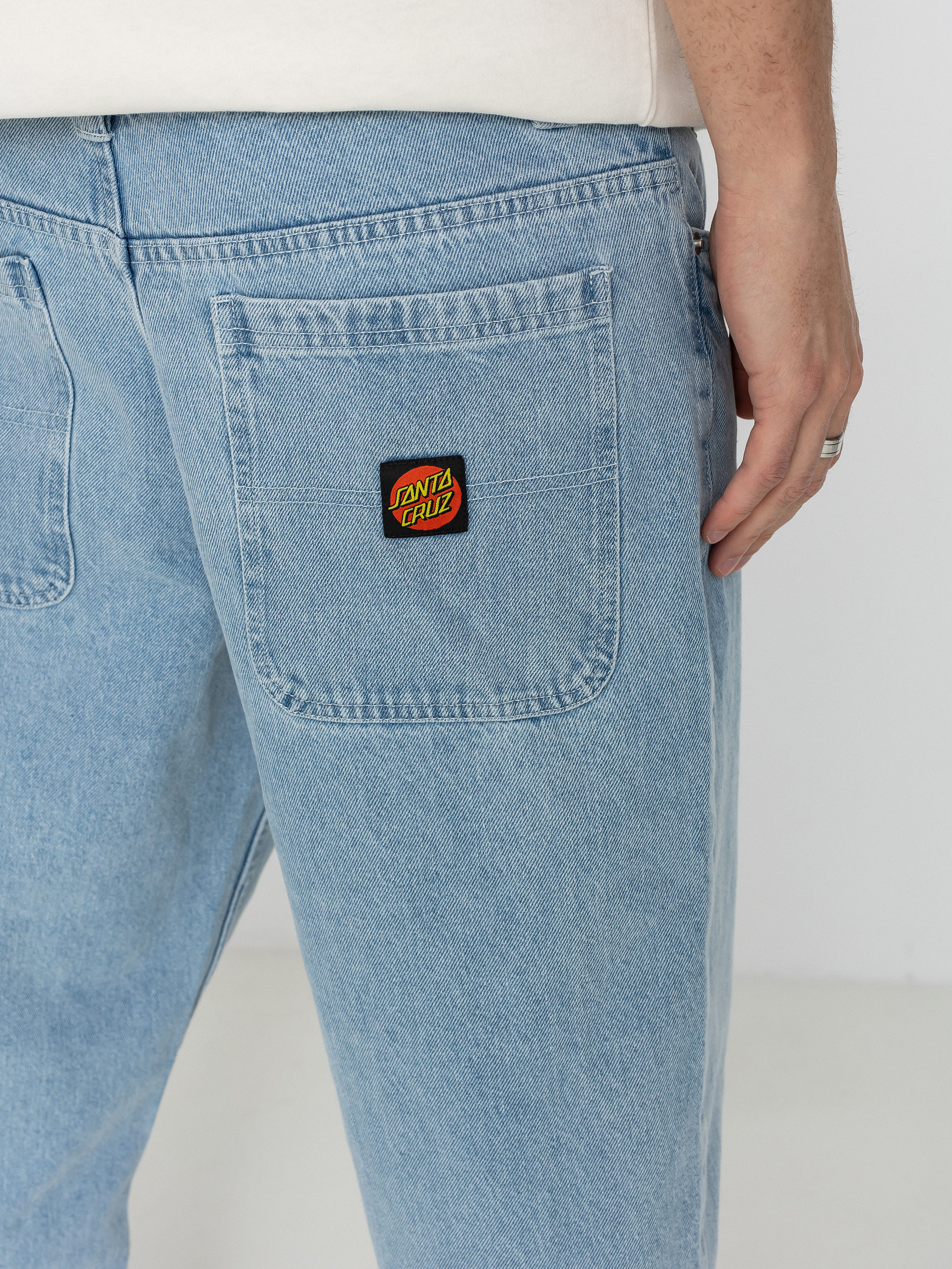 Santa Cruz Classic Label Jean Pants - blue (stone wash)
