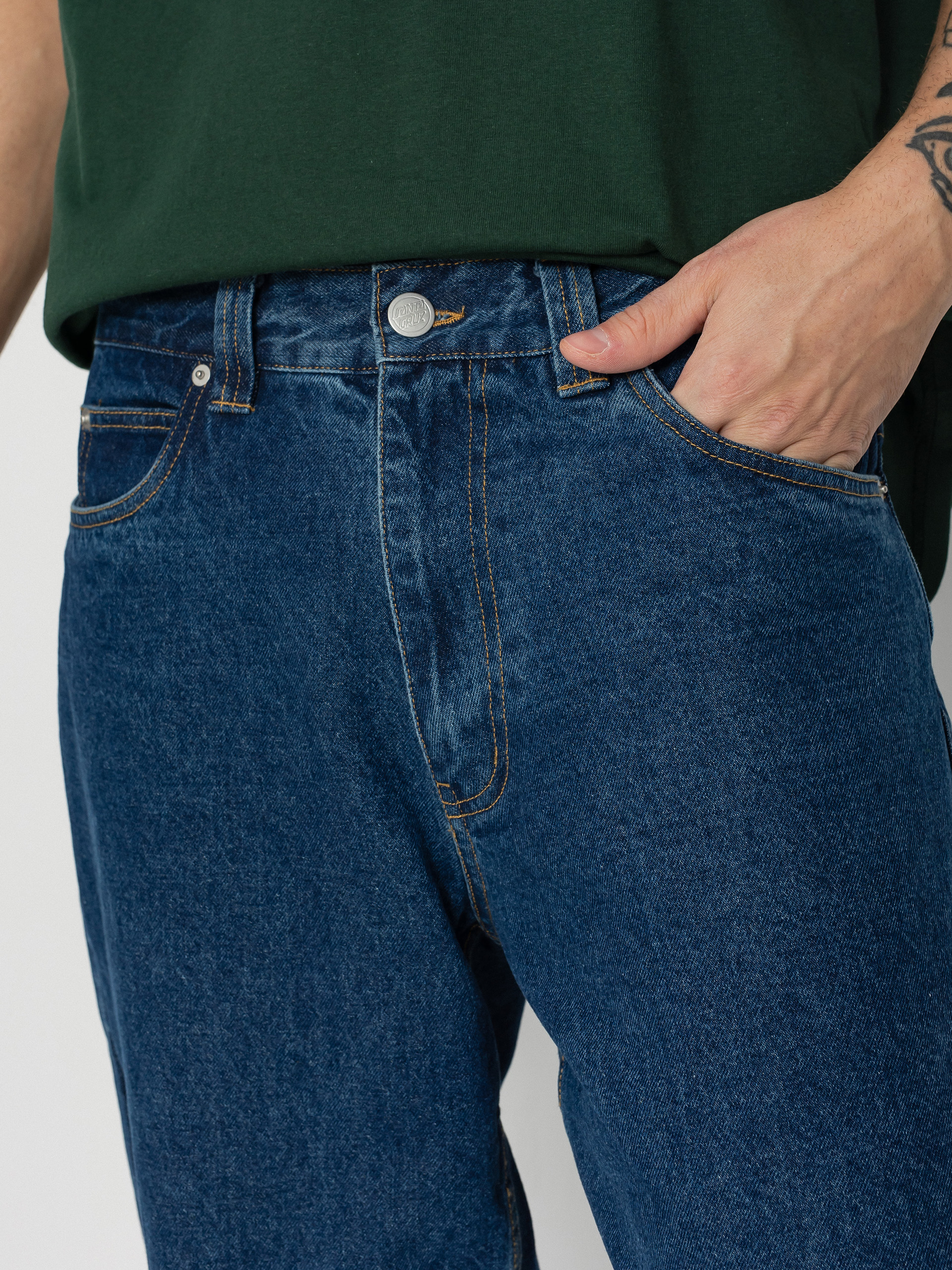 Santa Cruz Classic Label Jean Pants (classic blue)