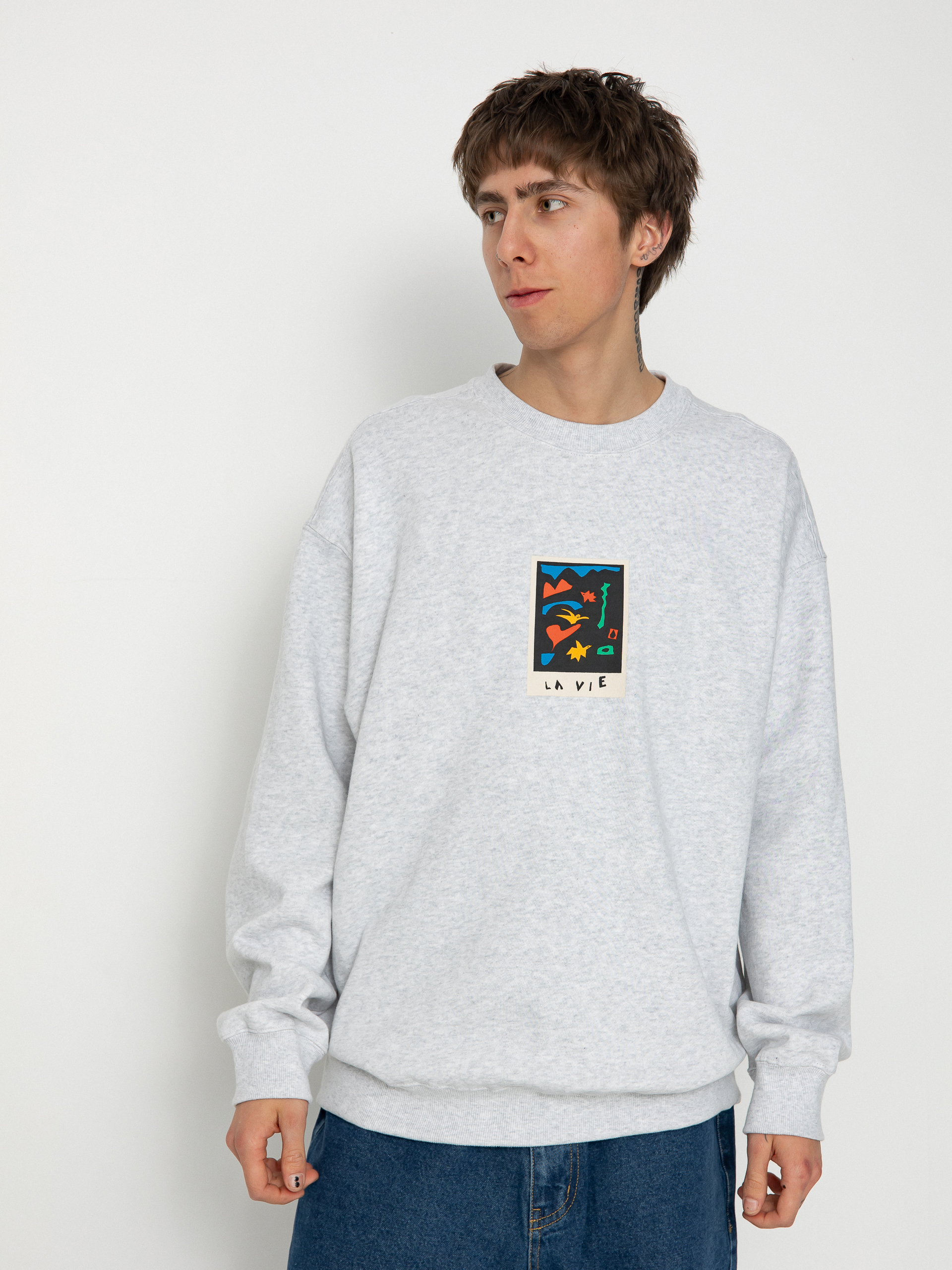 Volcom Fa Arthur Longo Crew Sweatshirt (bone heather)