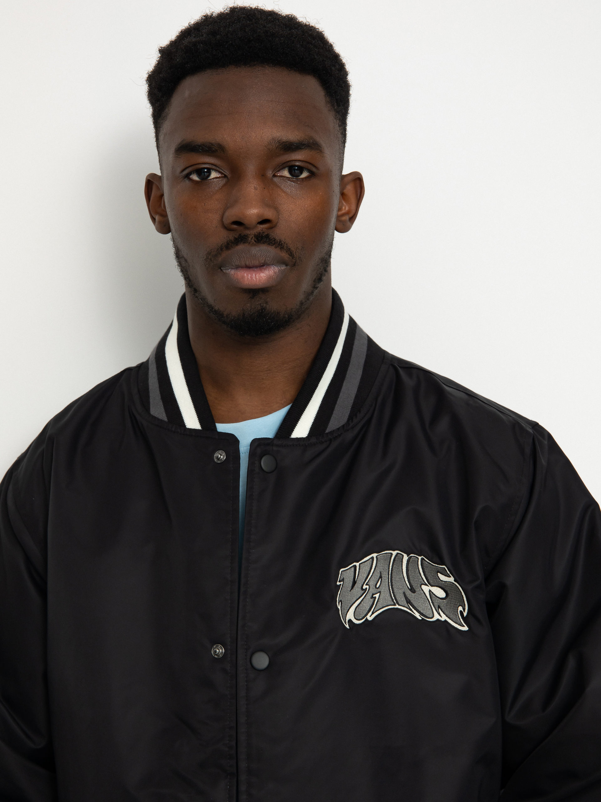 Black baseball jacket hotsell