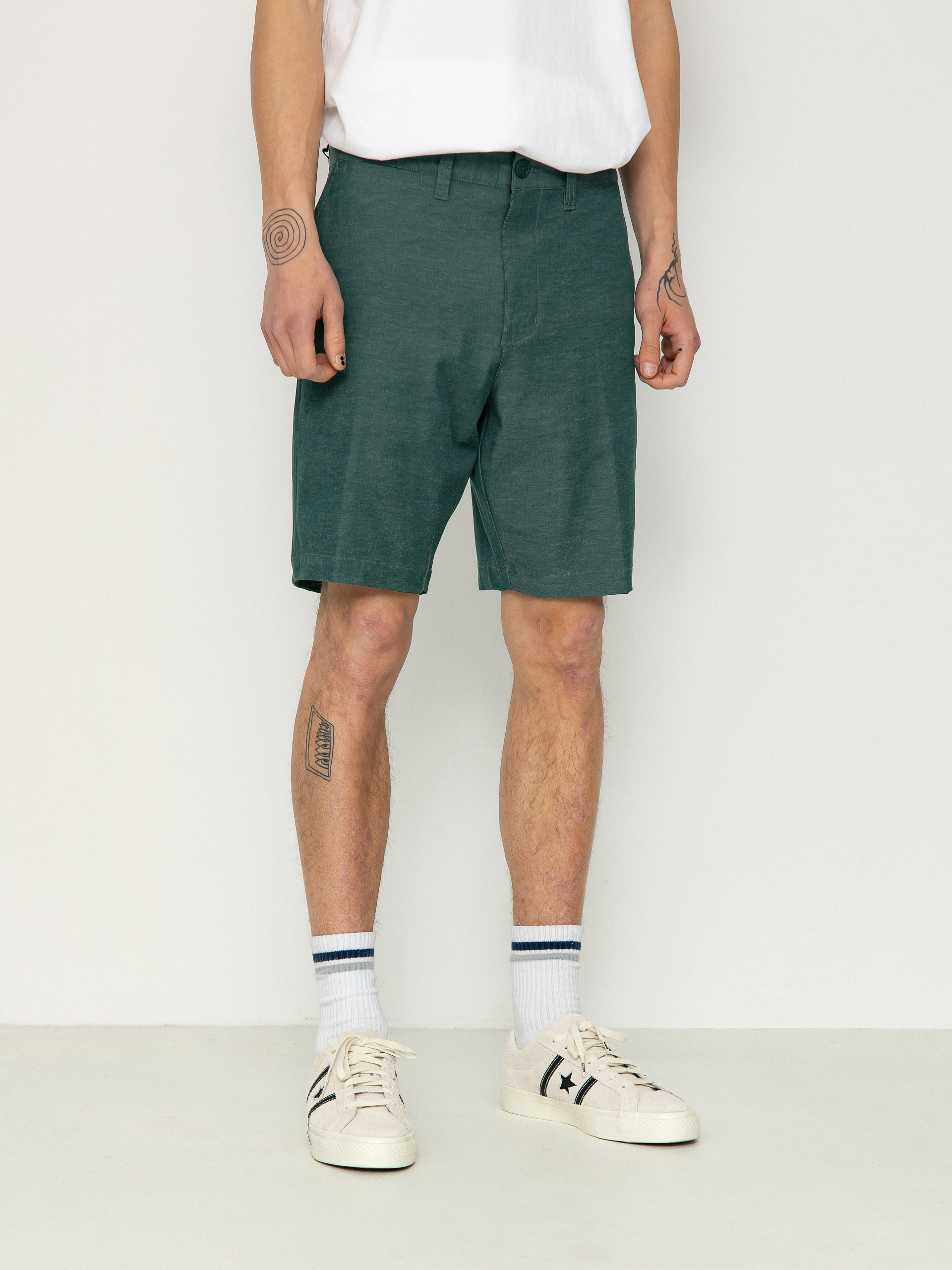 RVCA Back In Hybrid Shorts (hunter green)