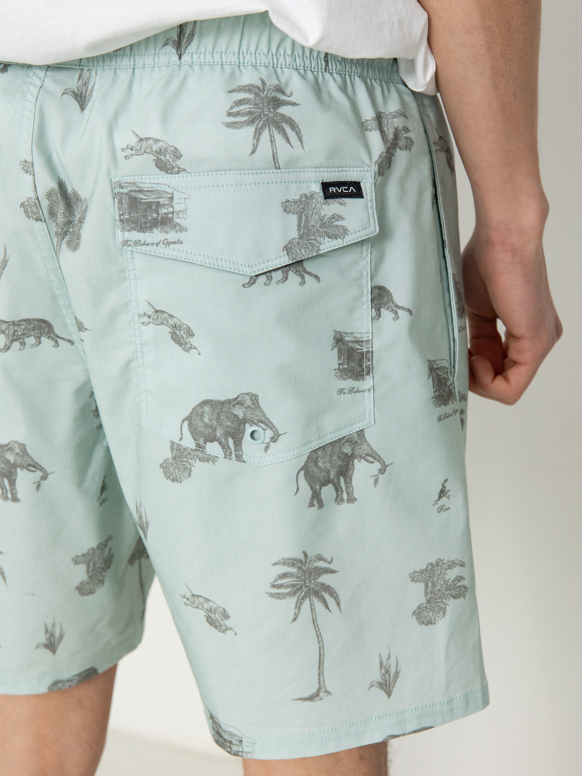 RVCA Barnes Elastic Boardshorts (cool blue)