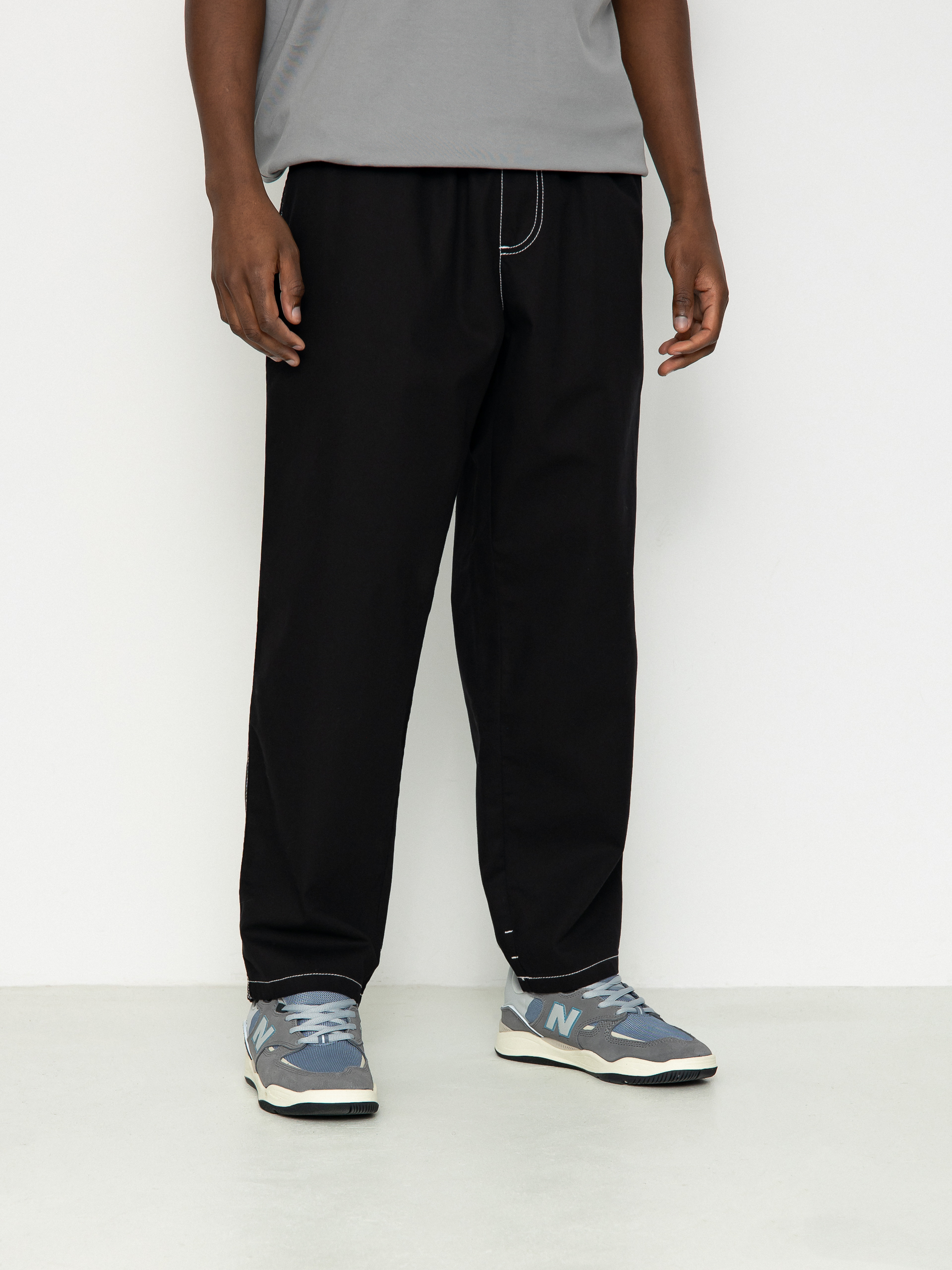 Polar Skate Pants Surf Pants Contrast - black (black/white)