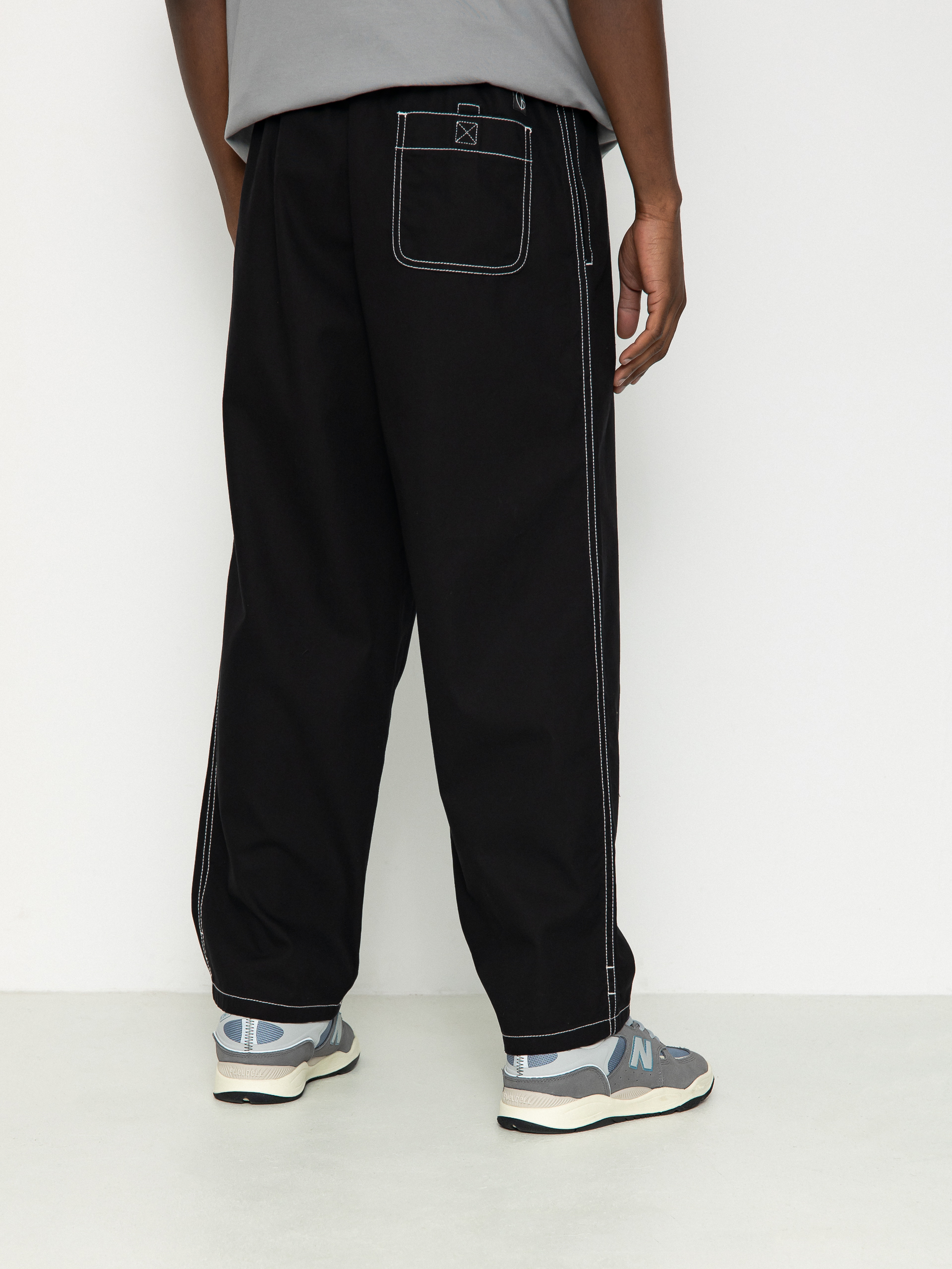 Polar Skate Hose Surf Pants Contrast (black/white)