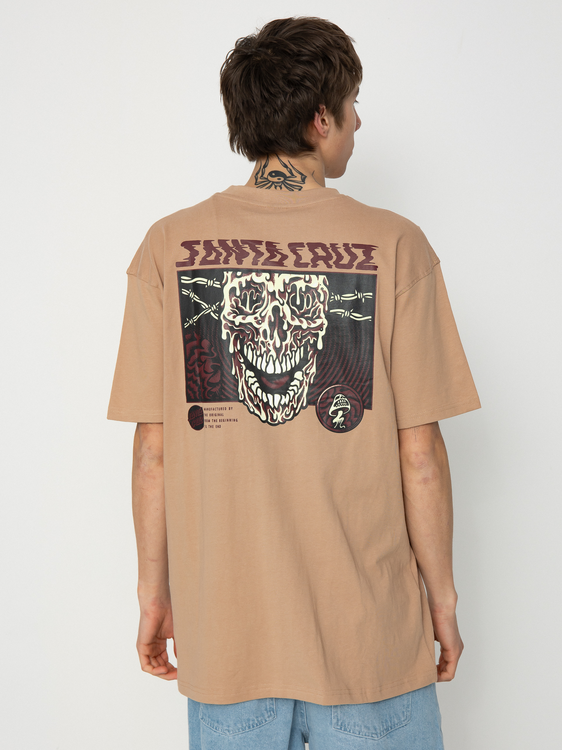 Santa Cruz Toxic Skull T-Shirt (taupe)