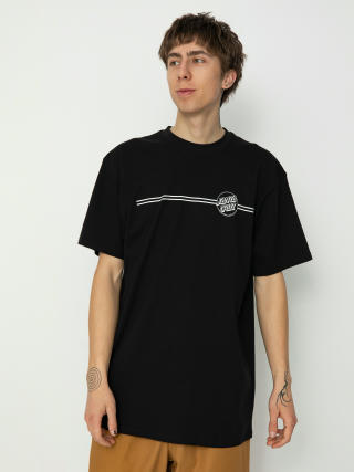 Santa Cruz Opus Dot Stripe T-Shirt (black)