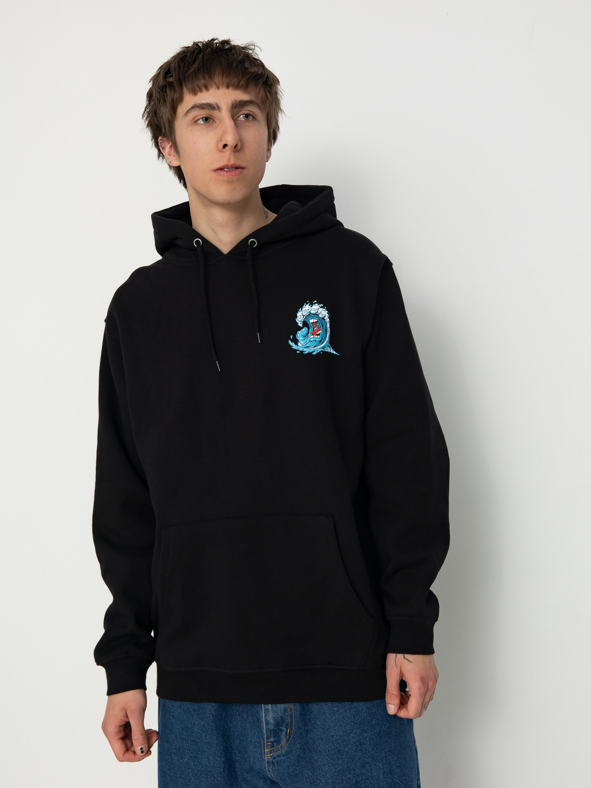 Santa Cruz Screaming Wave Sweatshirt (black)