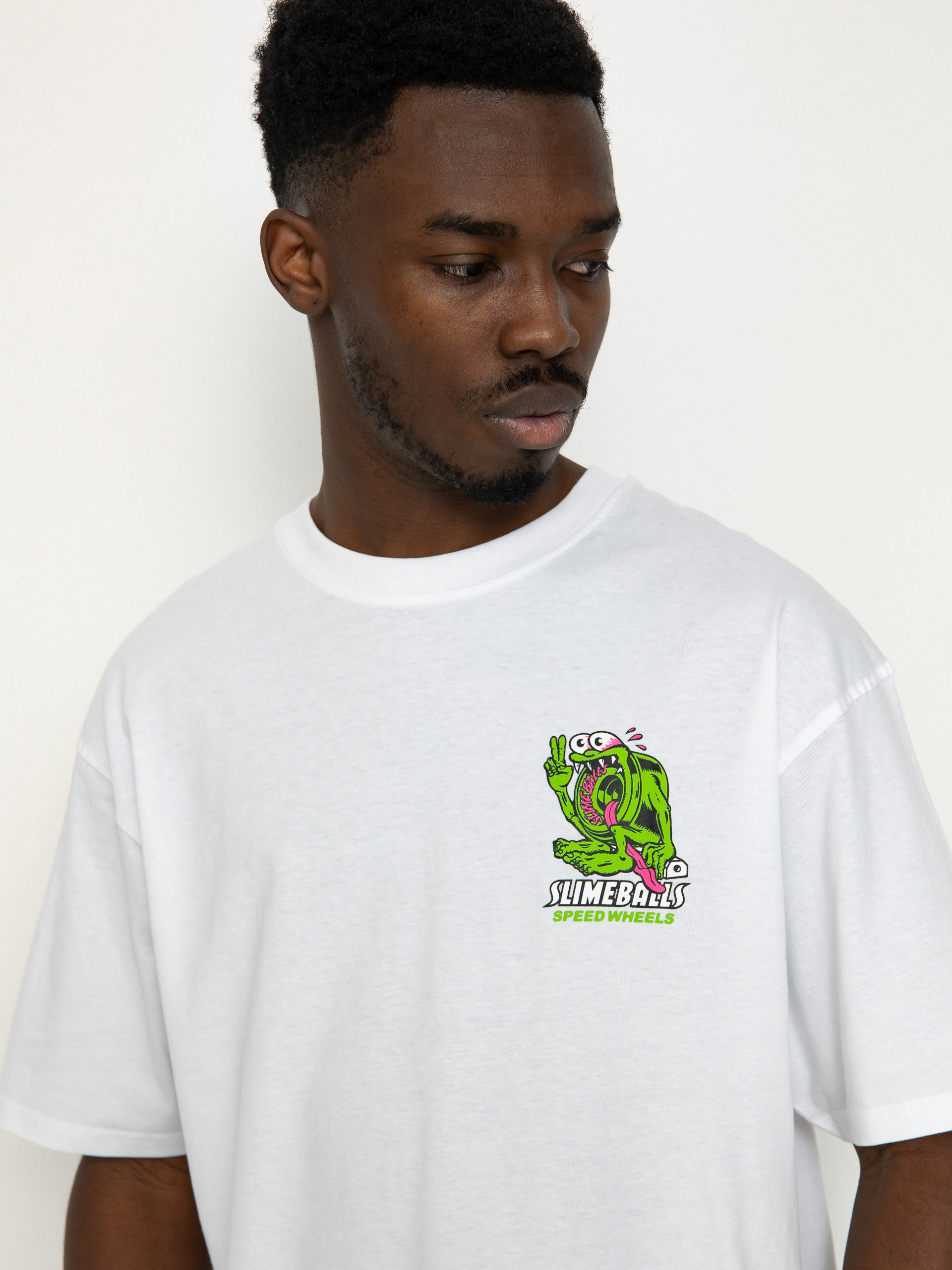 Santa Cruz Slimey II T-Shirt - white (white)