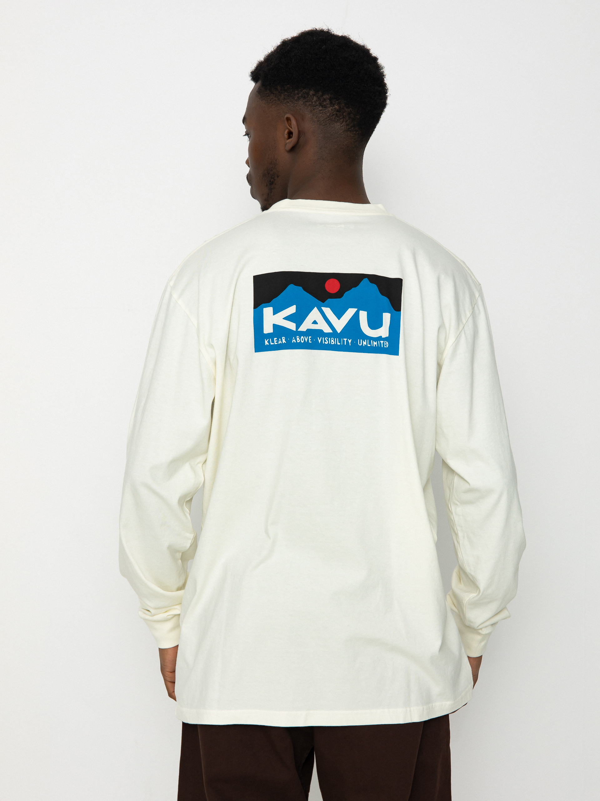 Kavu T Shirt LS Etch Art WeiB off white