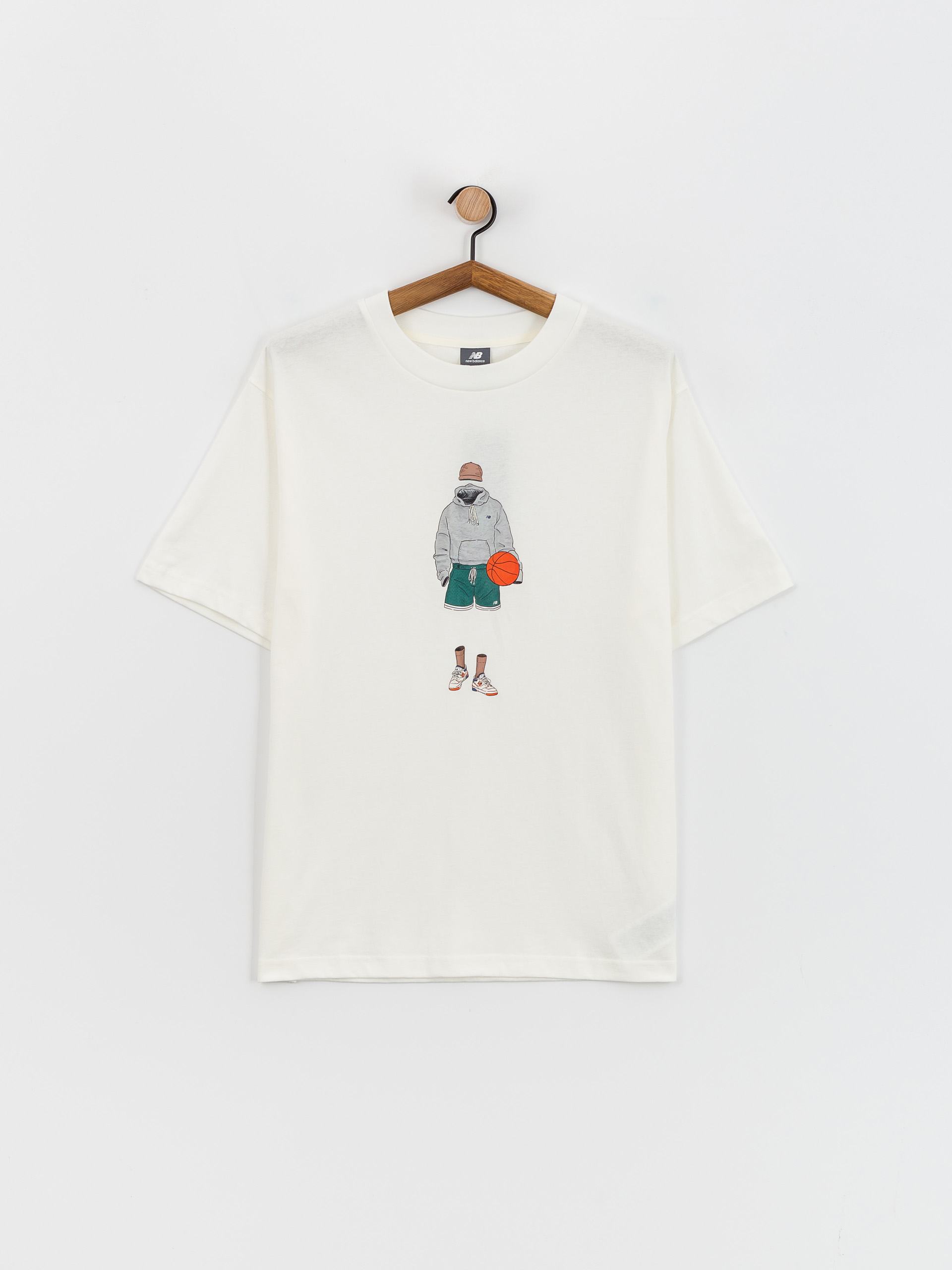 New Balance T-Shirt Athletics Basketball (sea salt)