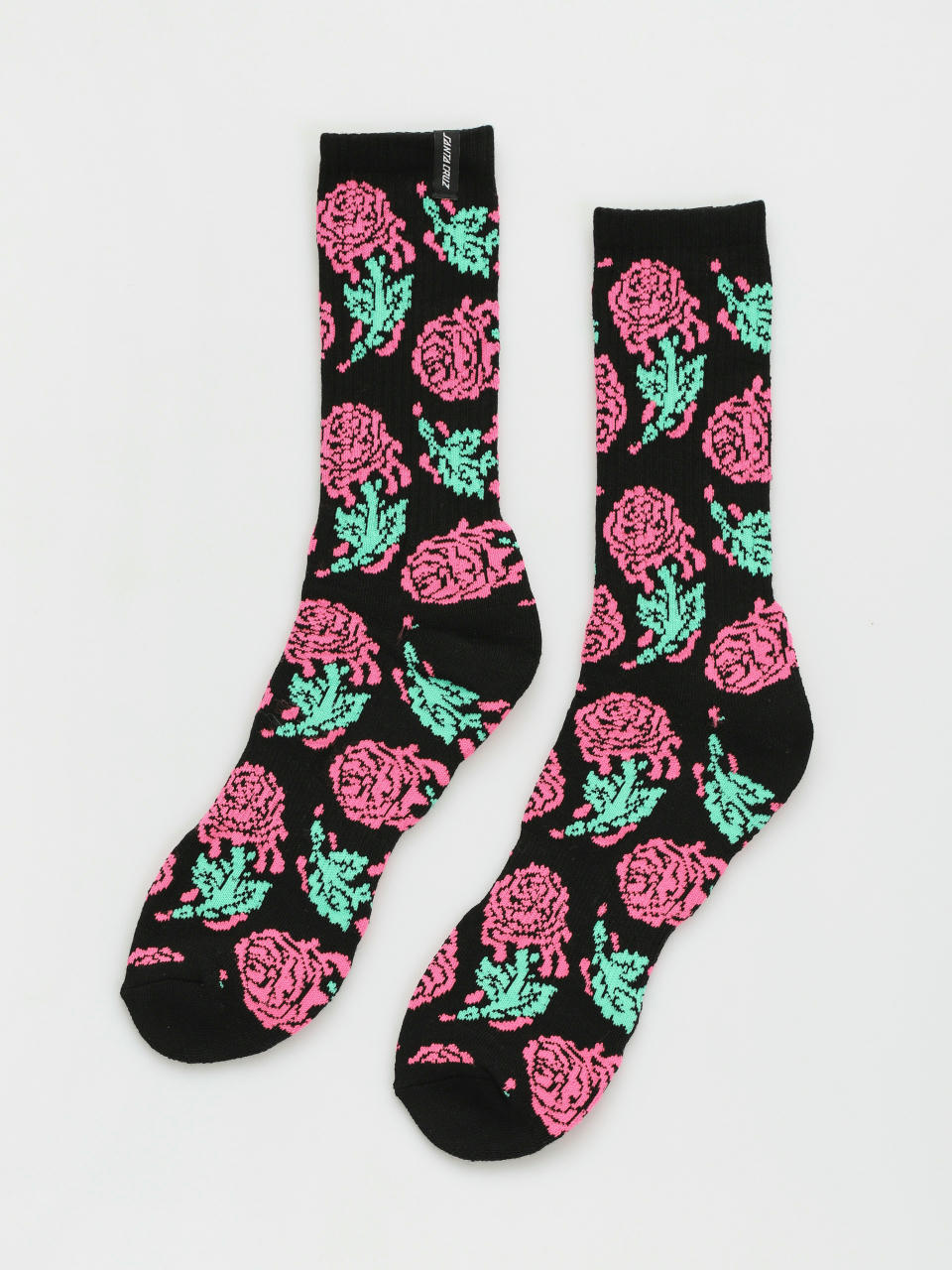 Santa Cruz Socken Dressen Rose Crew Two (black)