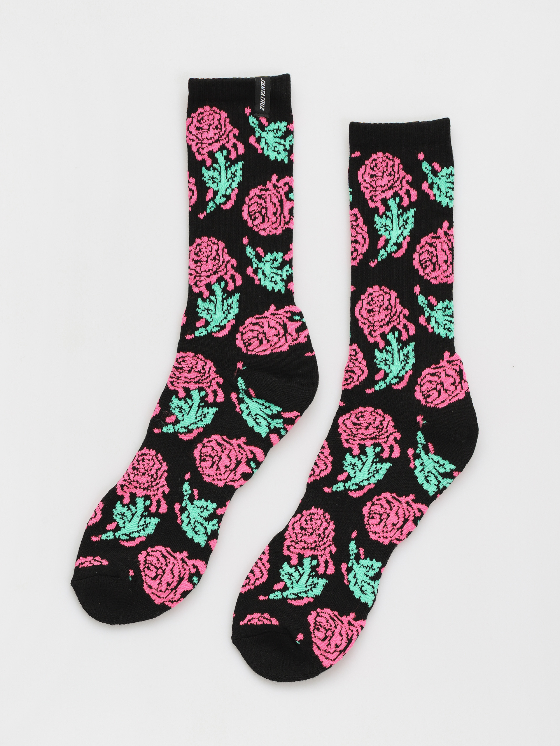 Santa Cruz Socks Dressen Rose Crew Two (black)