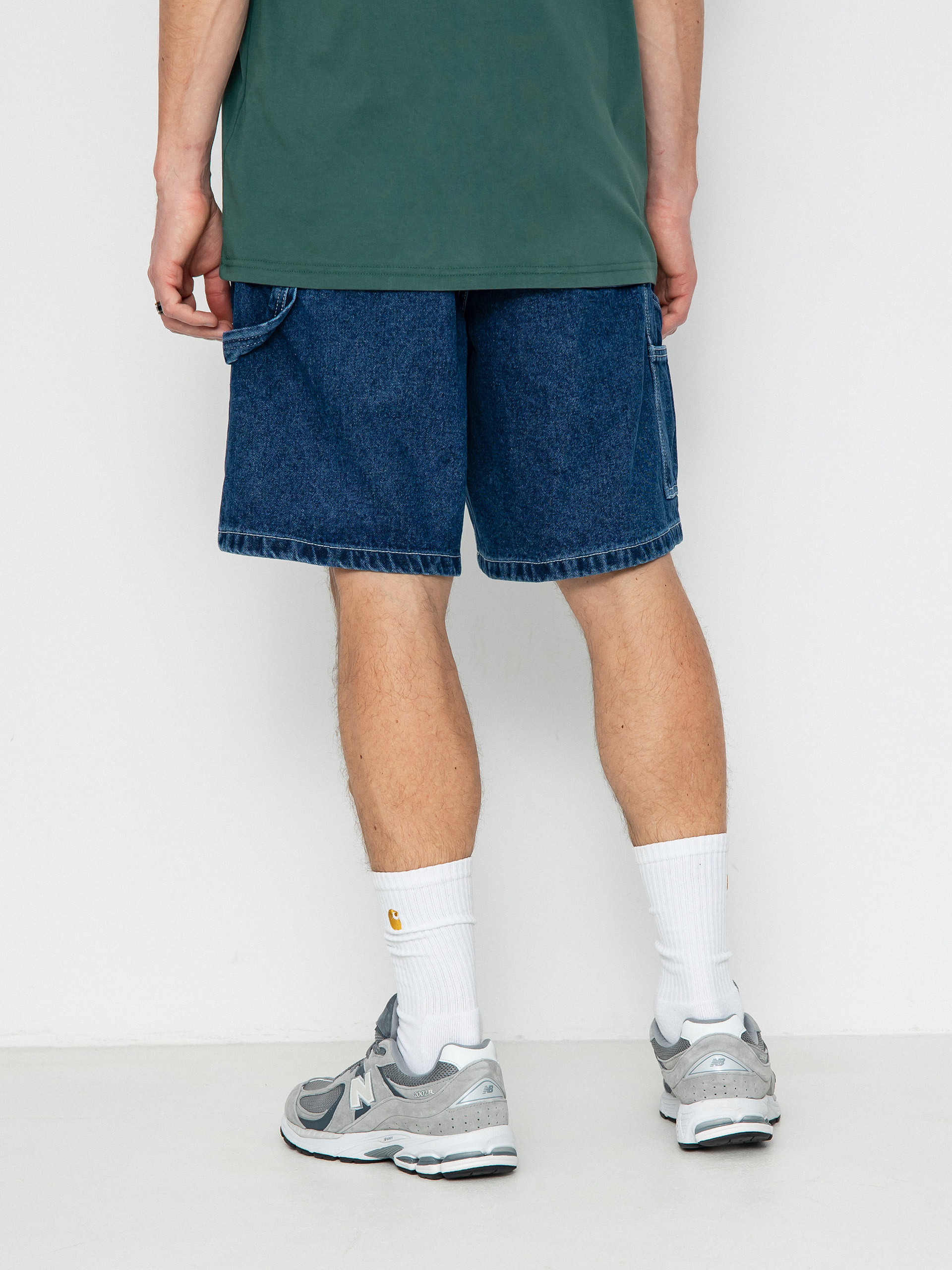 OBEY Bigwig Denim Carpenter Shorts (stone wash indigo)