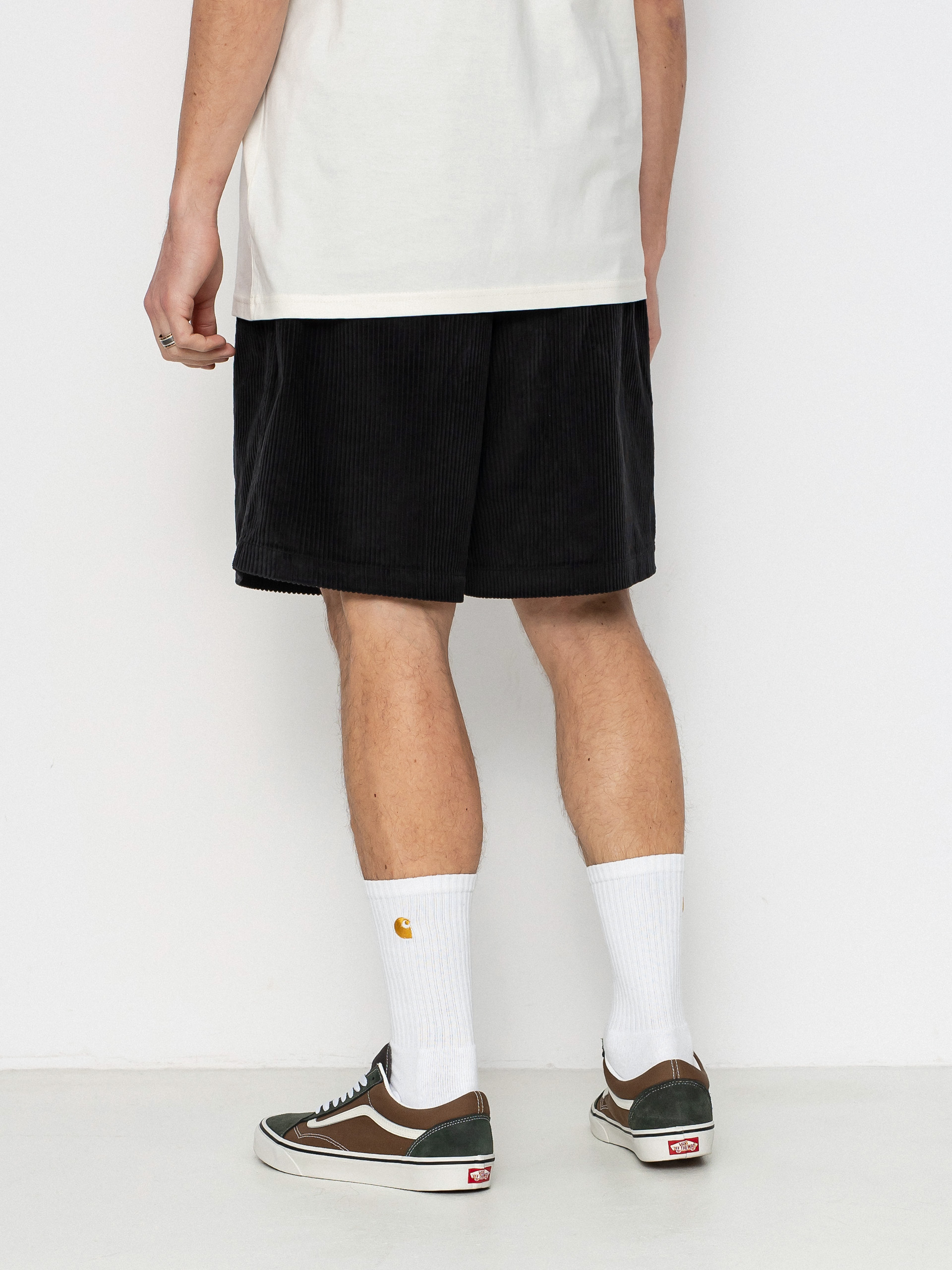 OBEY Easy Relaxed Corduroy Shorts (digital black)