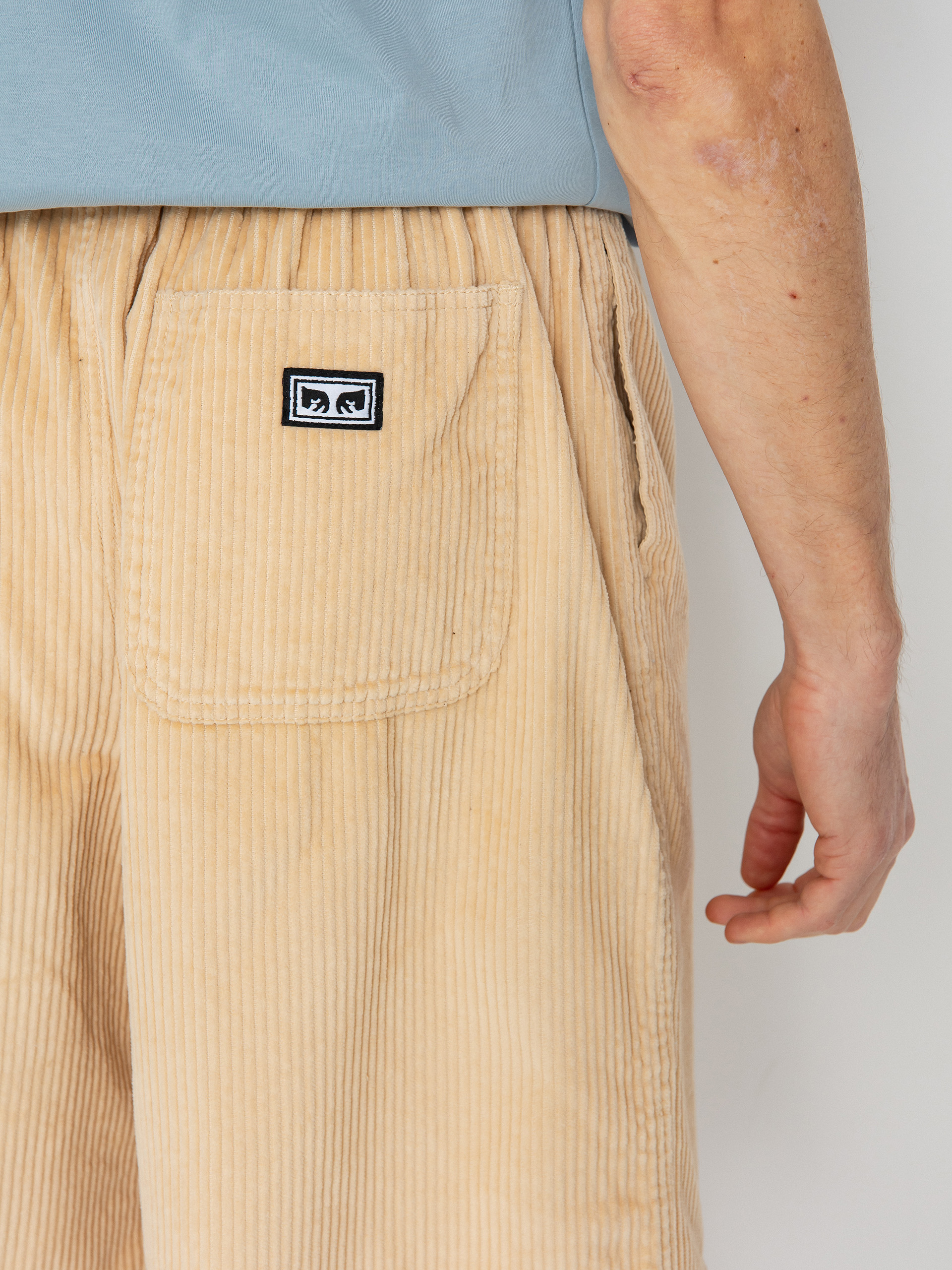 OBEY Easy Relaxed Corduroy Shorts (irish cream)