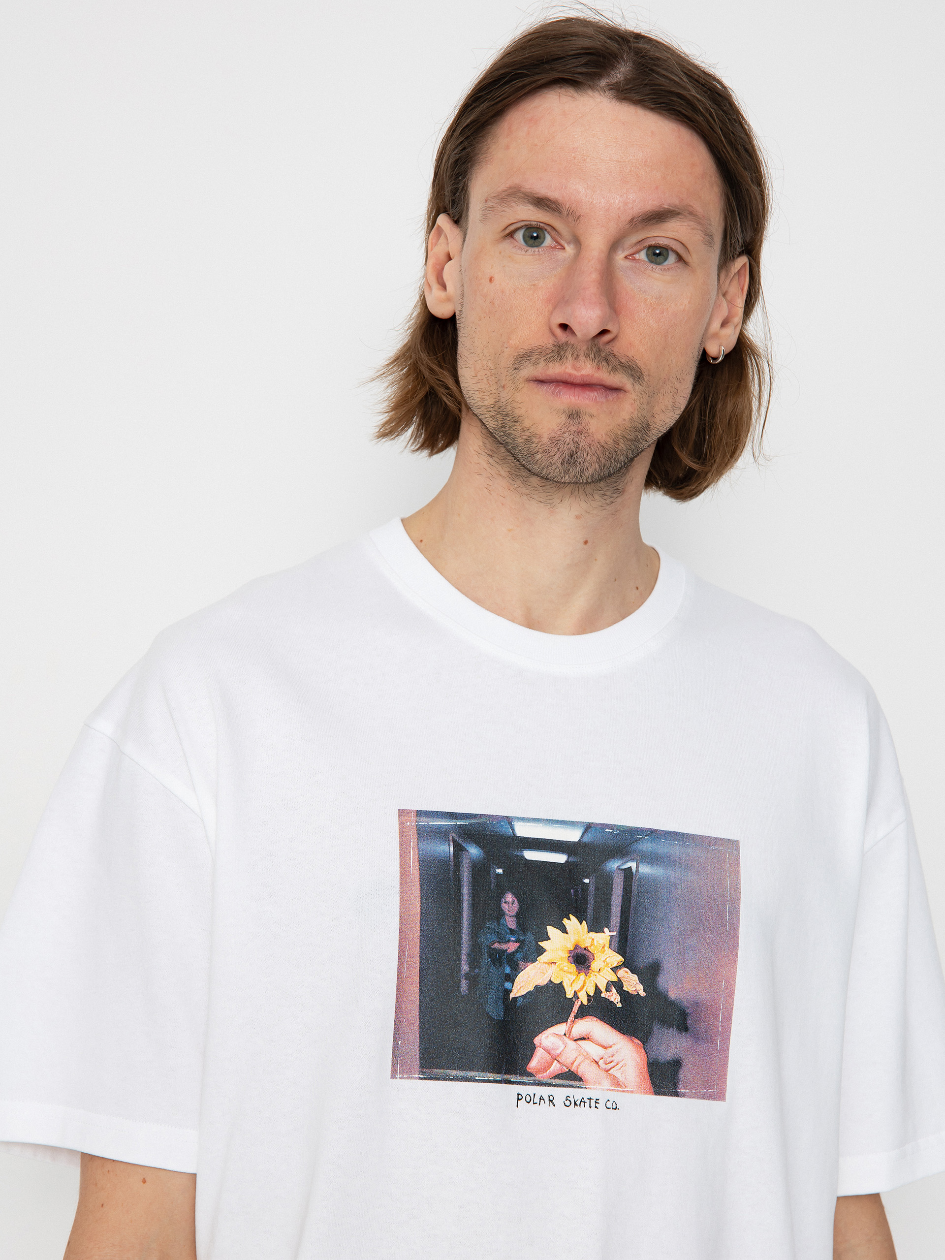 Polar Skate T-Shirt Flower - white (white)