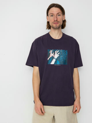 Polar Skate T-Shirt Caged Hands (dark violet)
