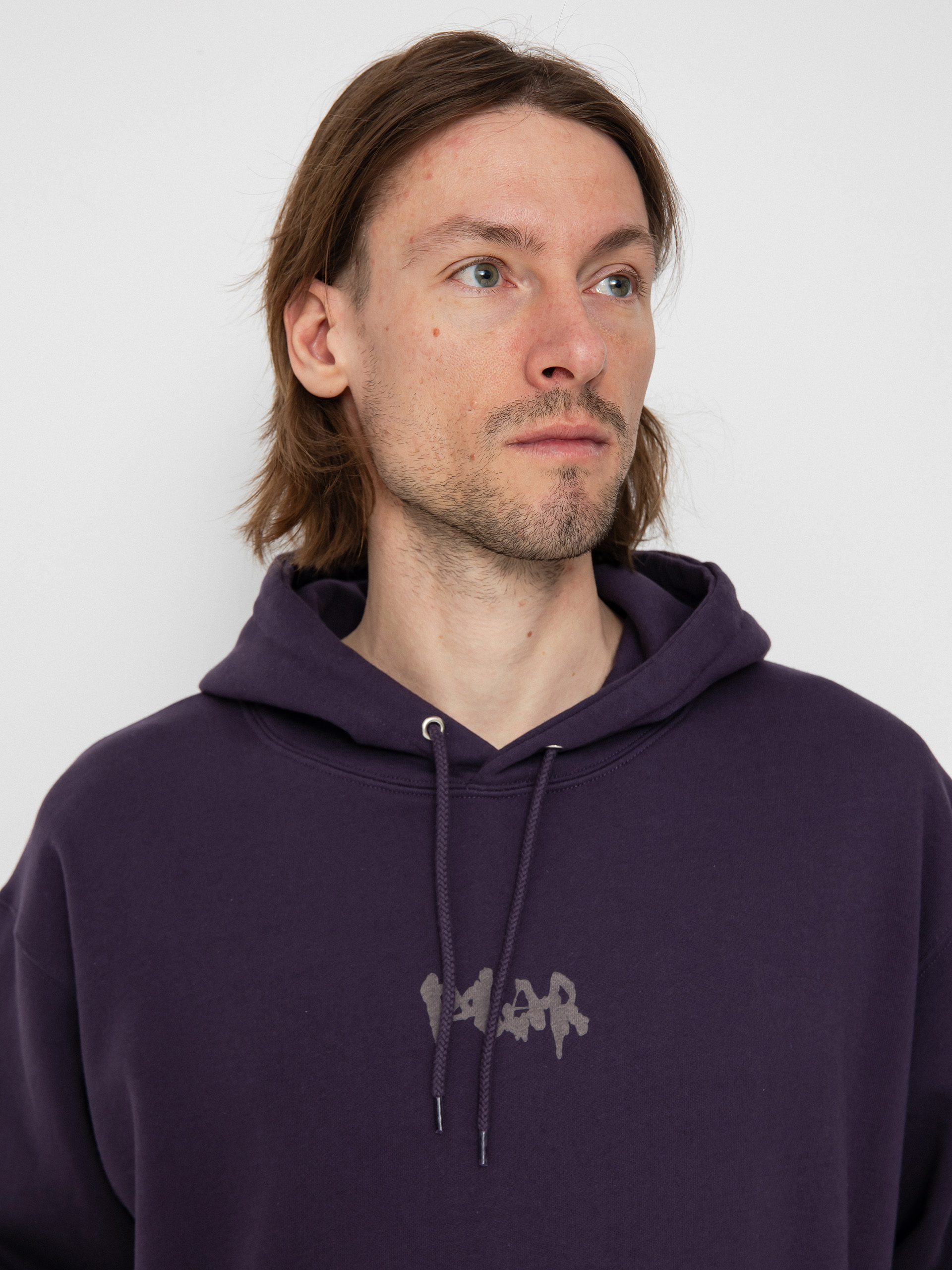 Polar Skate Dave Drip Logo HD Hoodie (dark violet)