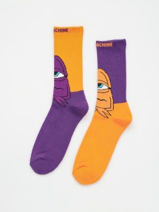 Toy Machine Bored Sect Socks (purple/orange)
