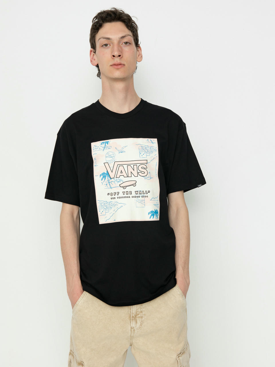 Vans Classic Print Box Shirt (black/chintz rose)