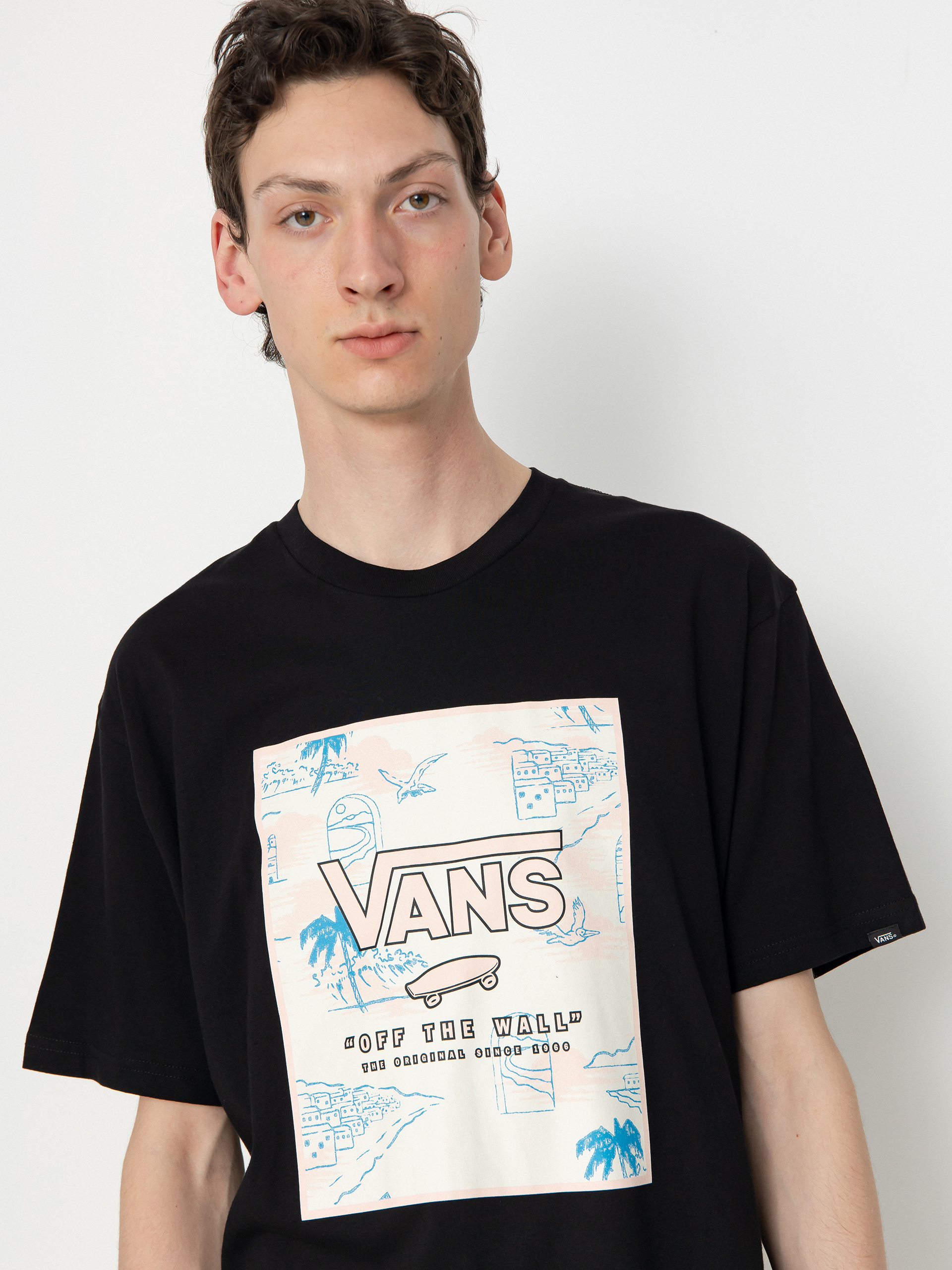 Vans Classic Print Box Hemd (black/chintz rose)