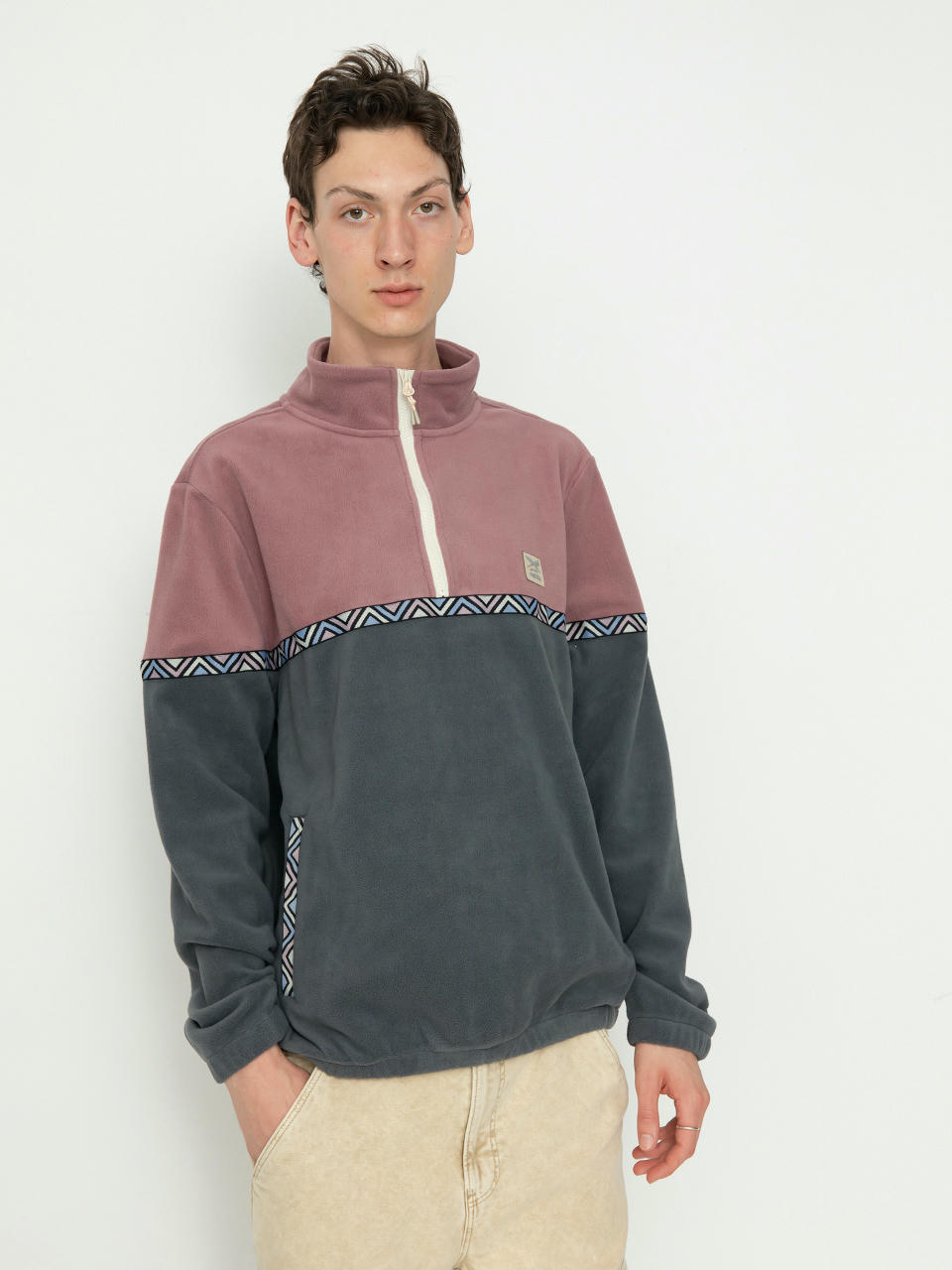 Iriedaily Monte Noe Troyer Fleece Jacke (plum)