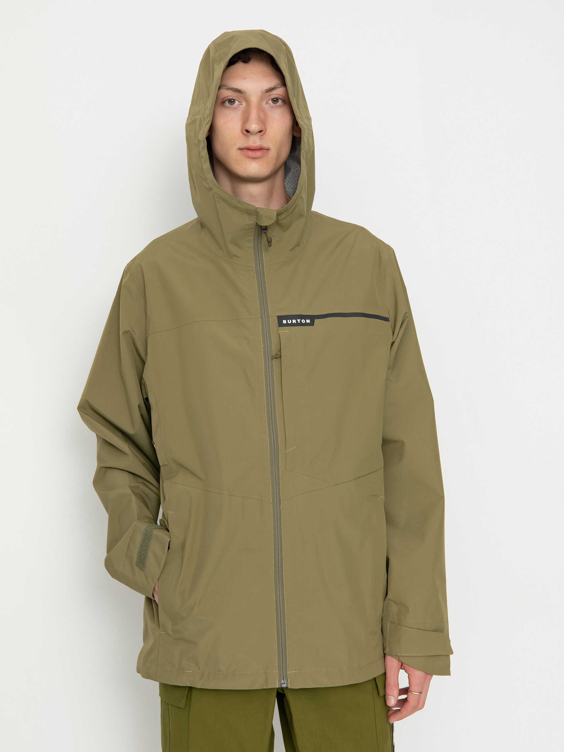 930 BURTON Snowboard Jacket XL Olive Pro Burton Jacket Veridry 2.5 