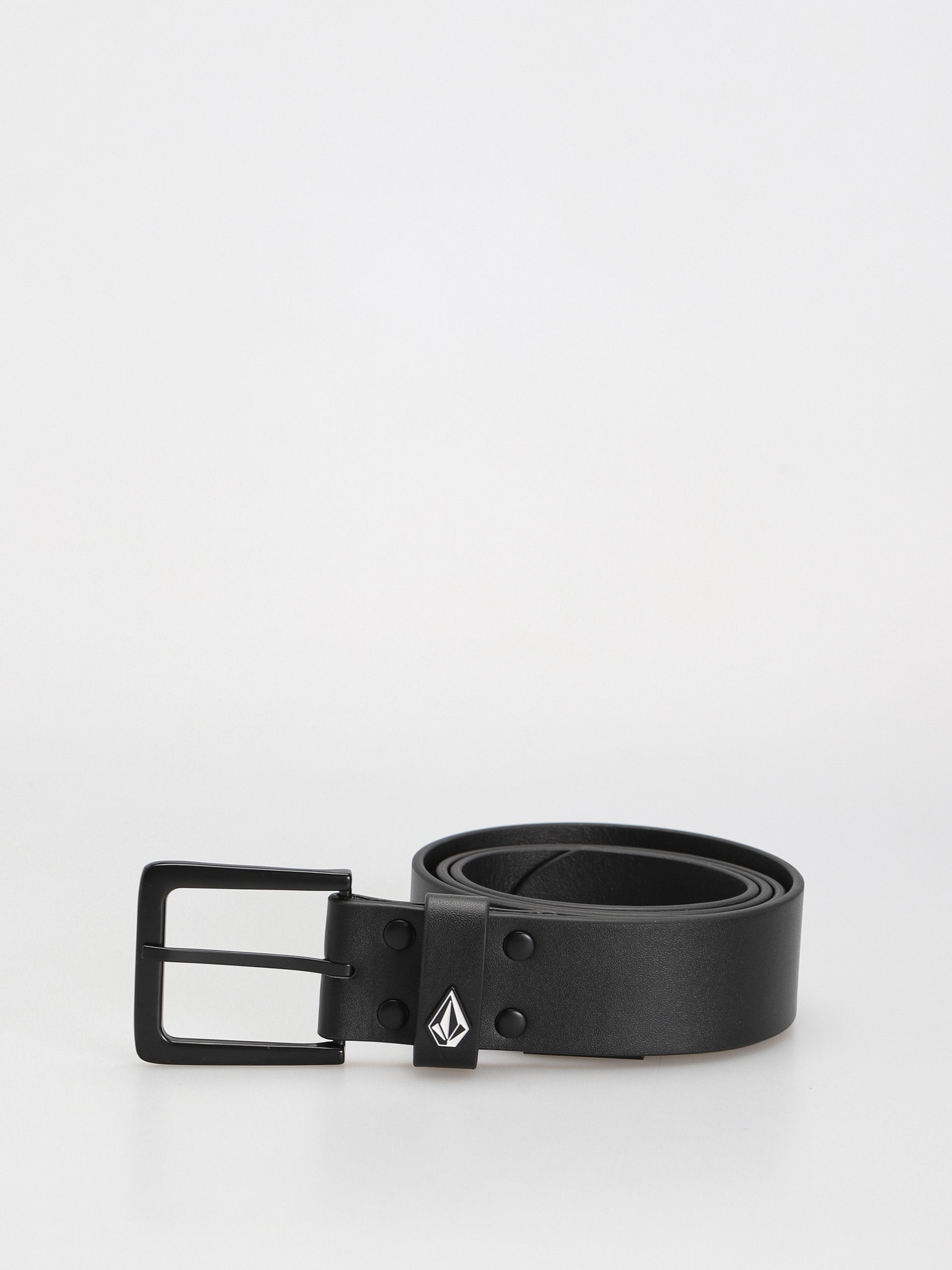 〈美品〉VOLK V-9 LEATHER BELT ブラック Volcom Nine Five Pu Belt - black (black)