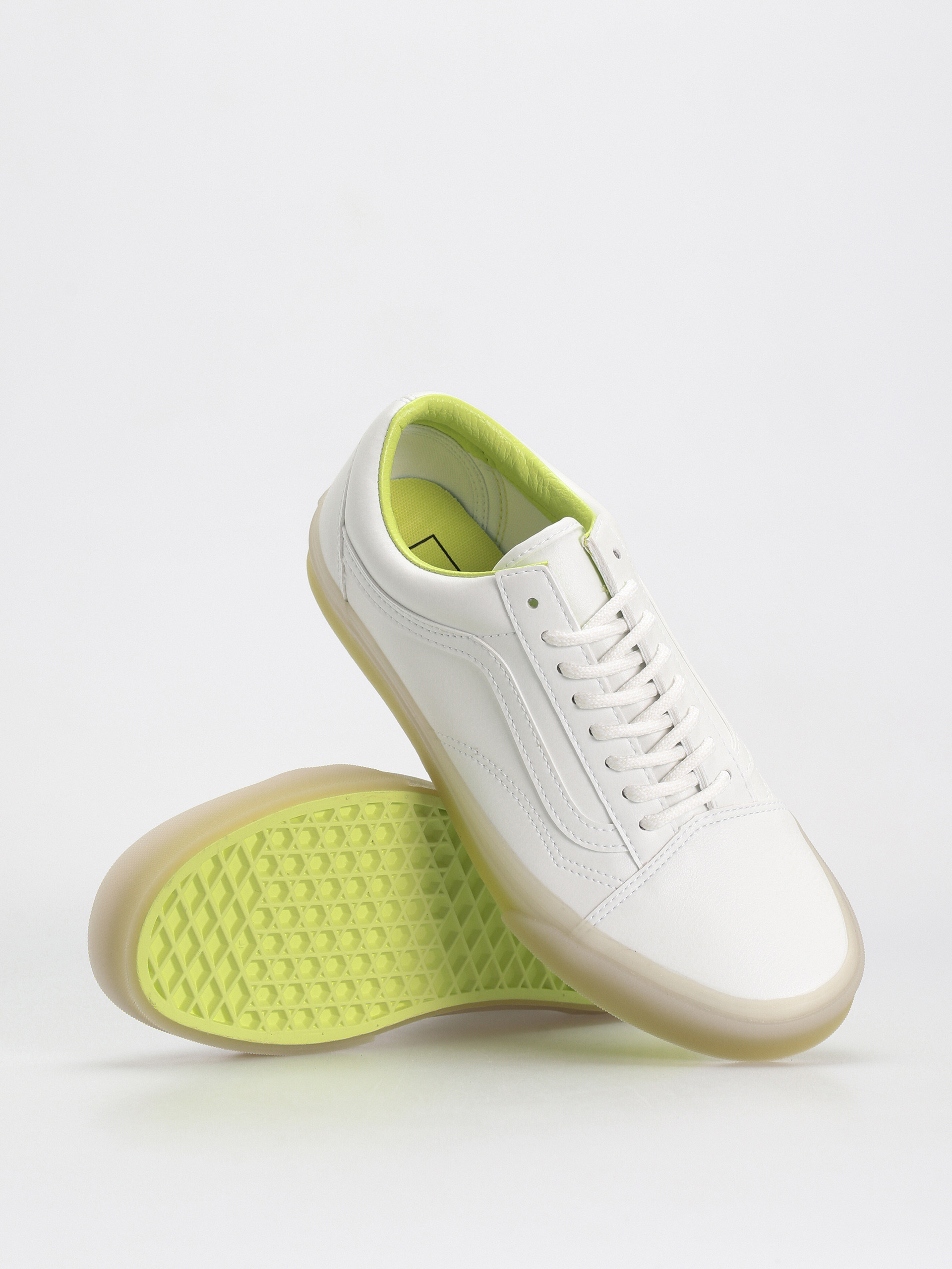 Vans Old Skool Shoes white (glow to the flo' white)