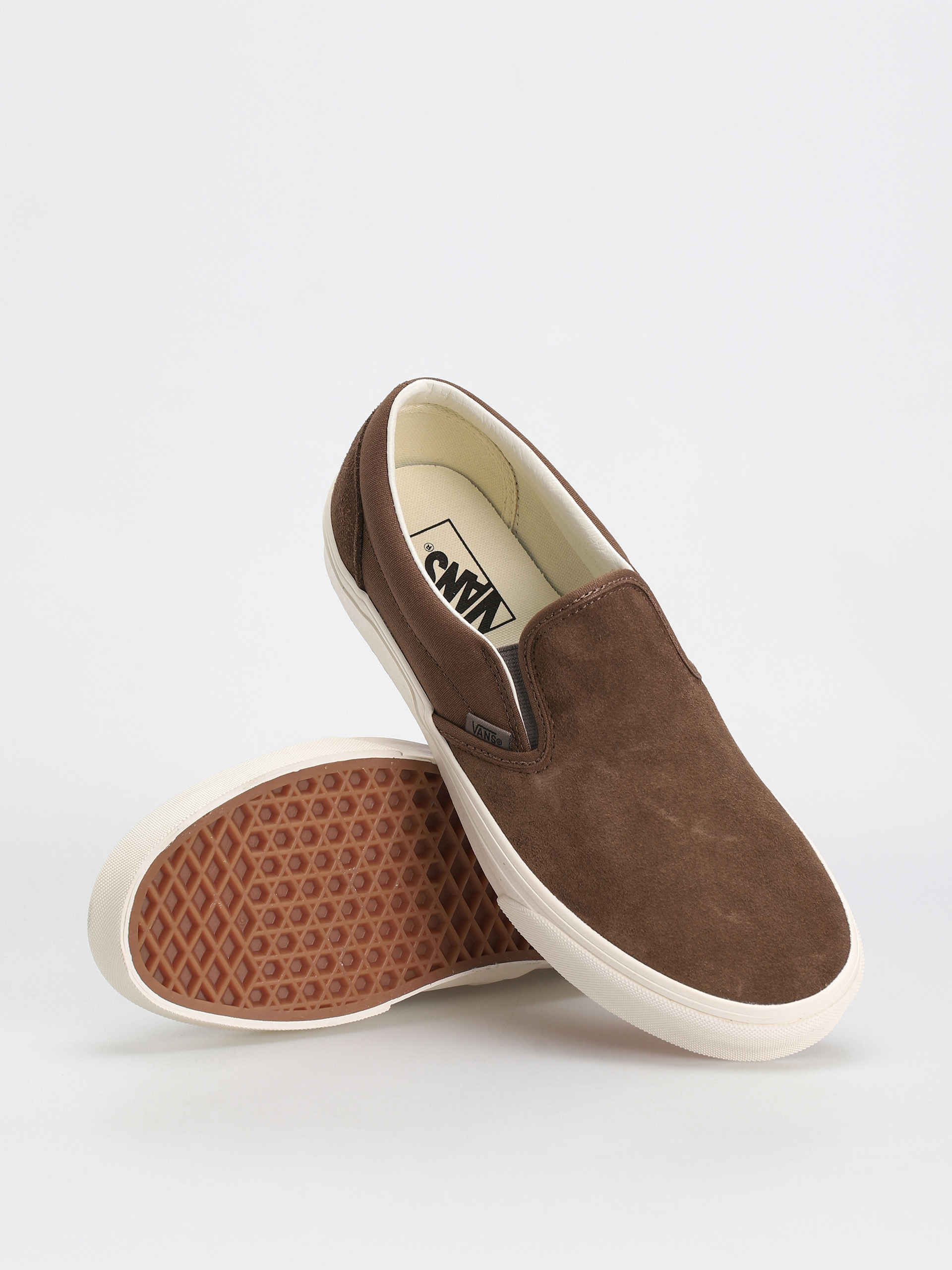 Vans Classic Slip On Shoes transparent (canvas/suede coffee liqueur)