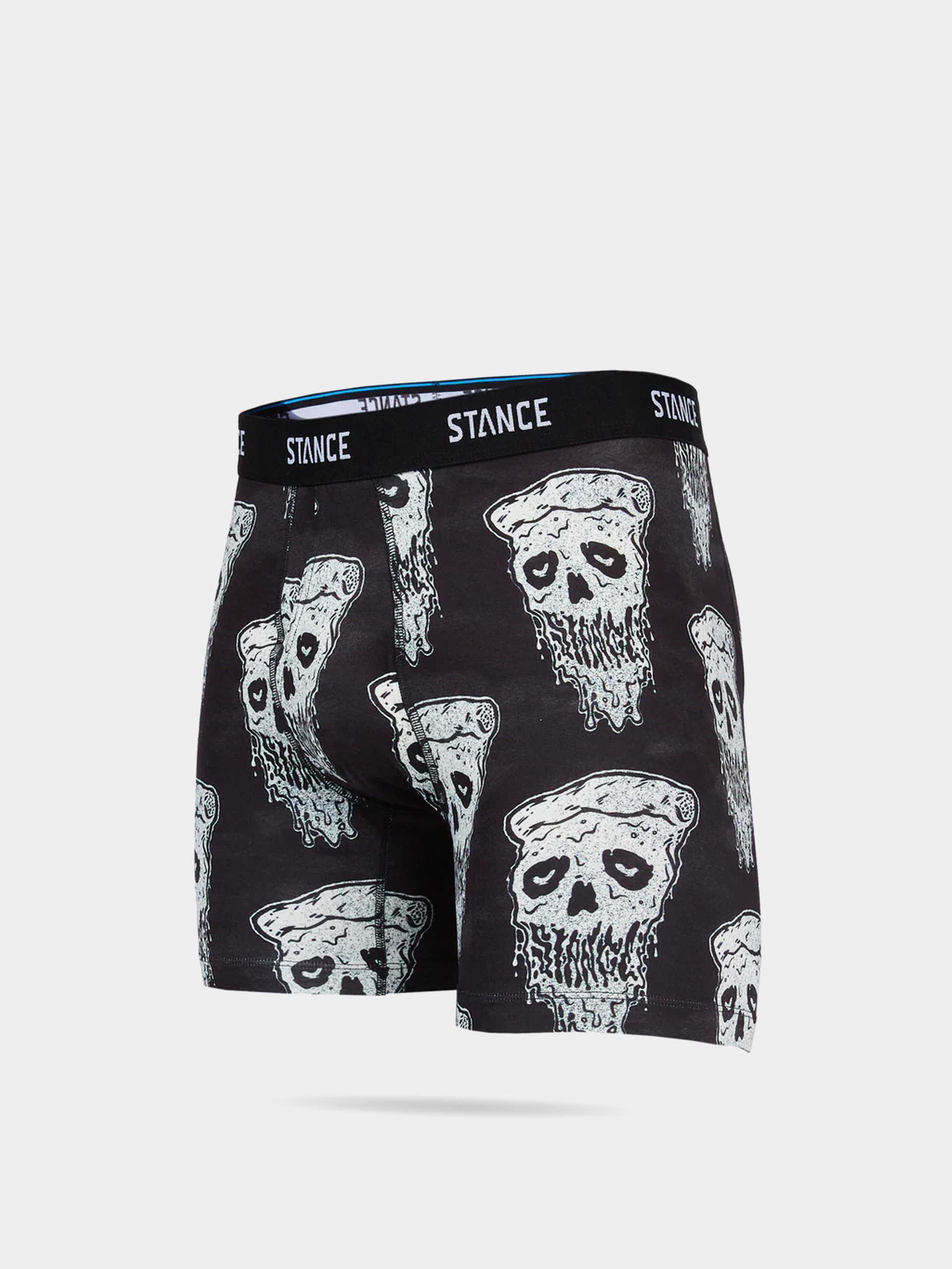 Stance Underwear Pizza Face Boxer Brief (black white)