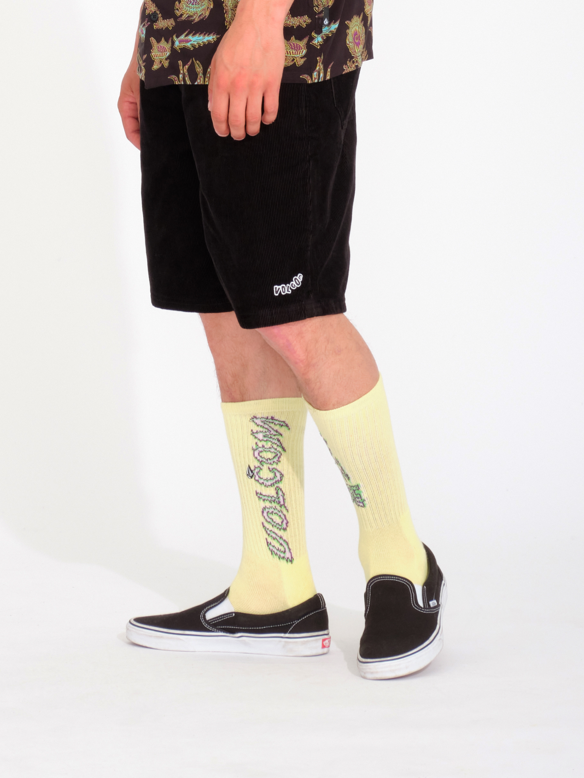 Volcom Fa Tetsunori Socks (aura yellow)