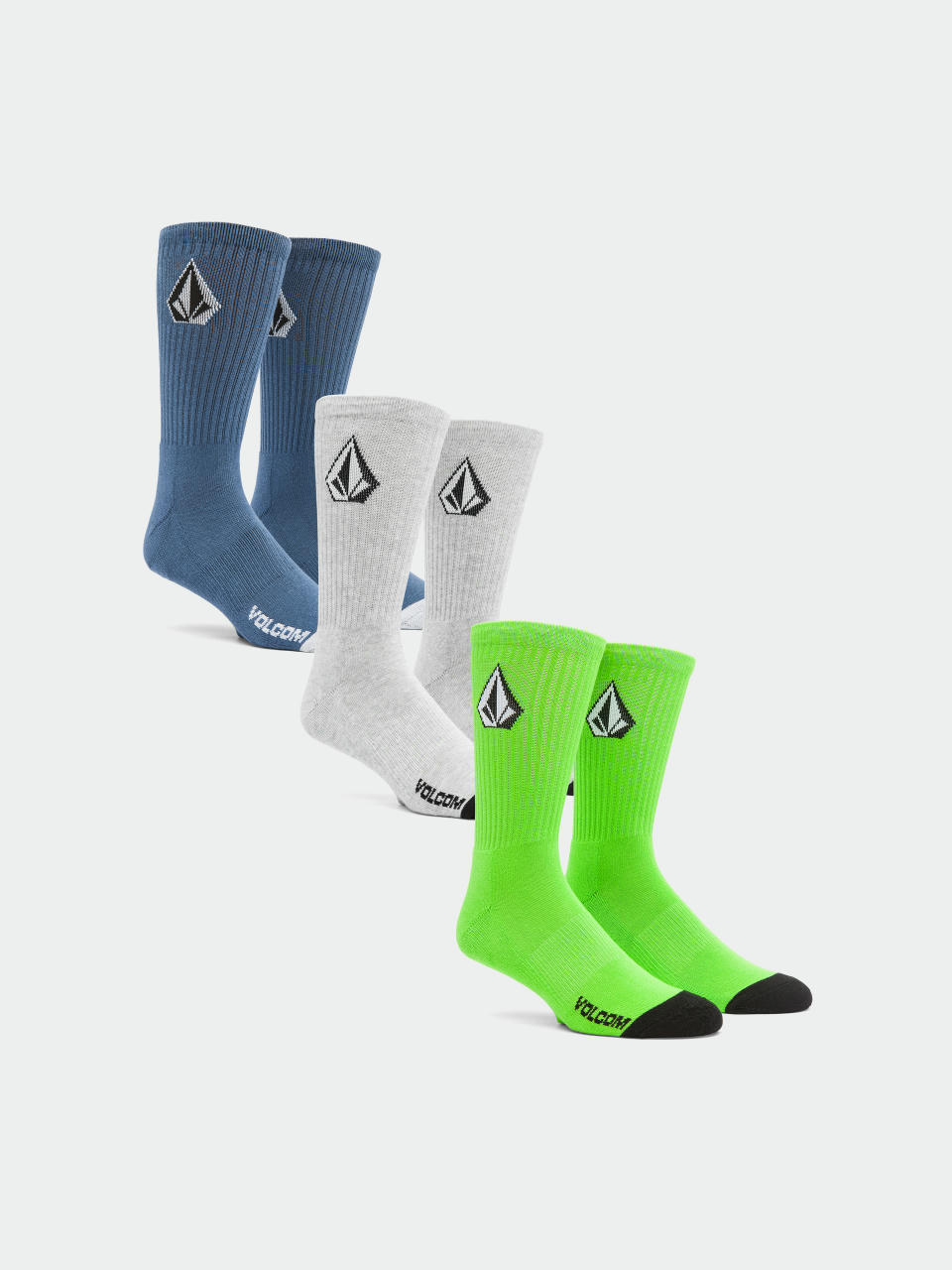 Volcom Socks Full Stone 3Pk (stone blue)