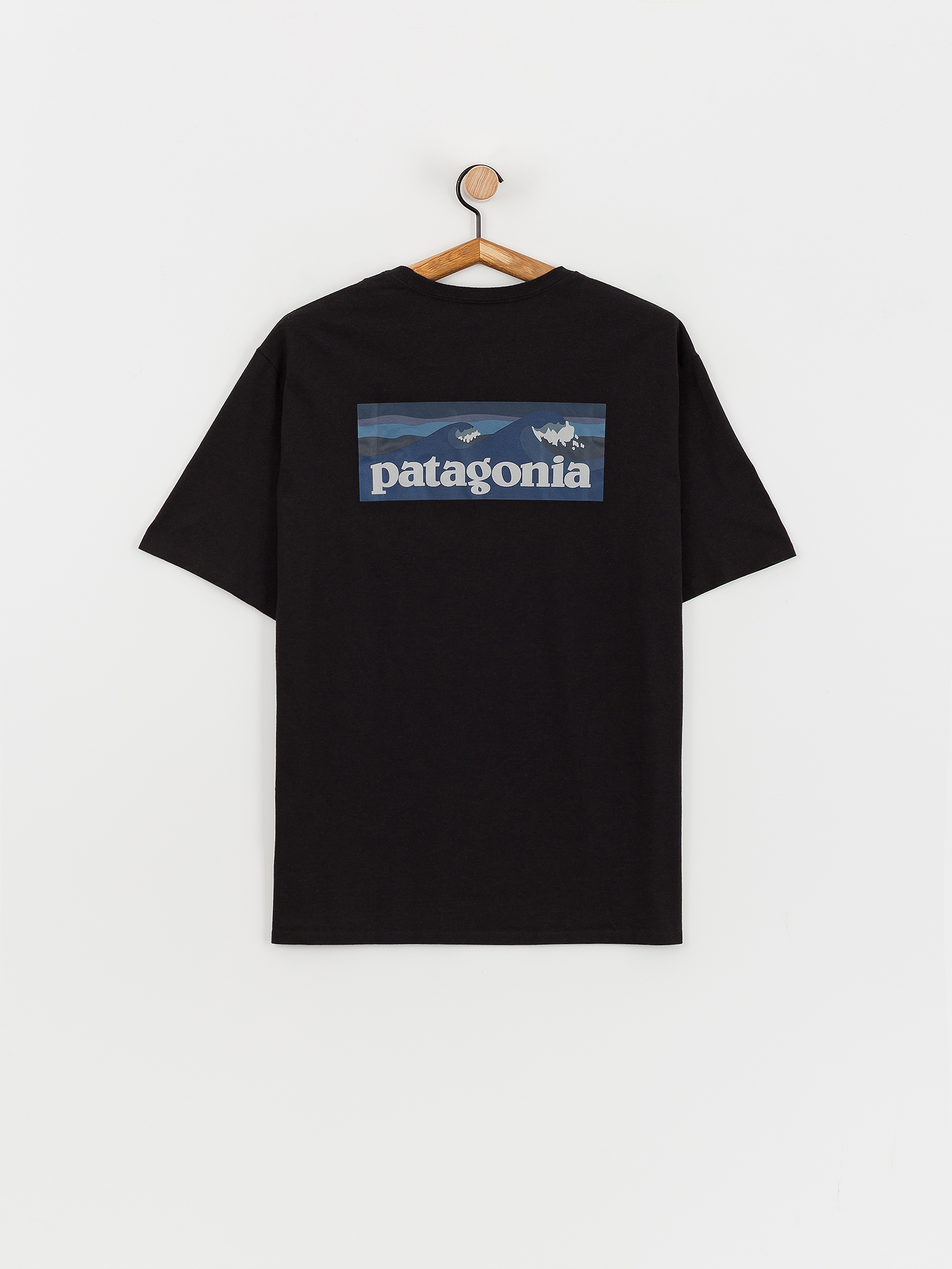 Patagonia Boardshort Logo Pocket Responsibili T Shirt ink black