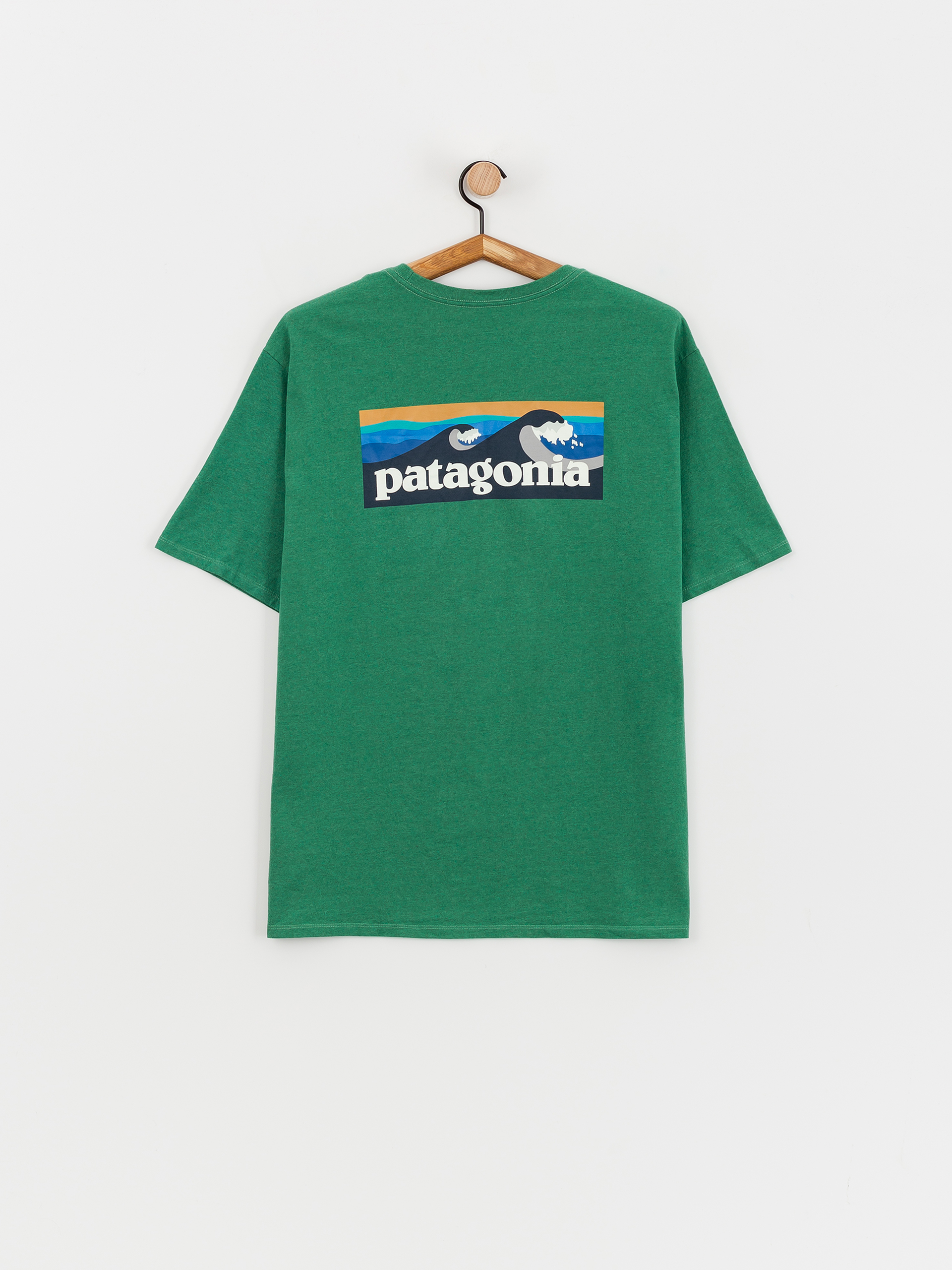Patagonia Boardshort Logo Pocket Responsibili T-Shirt (gather green)