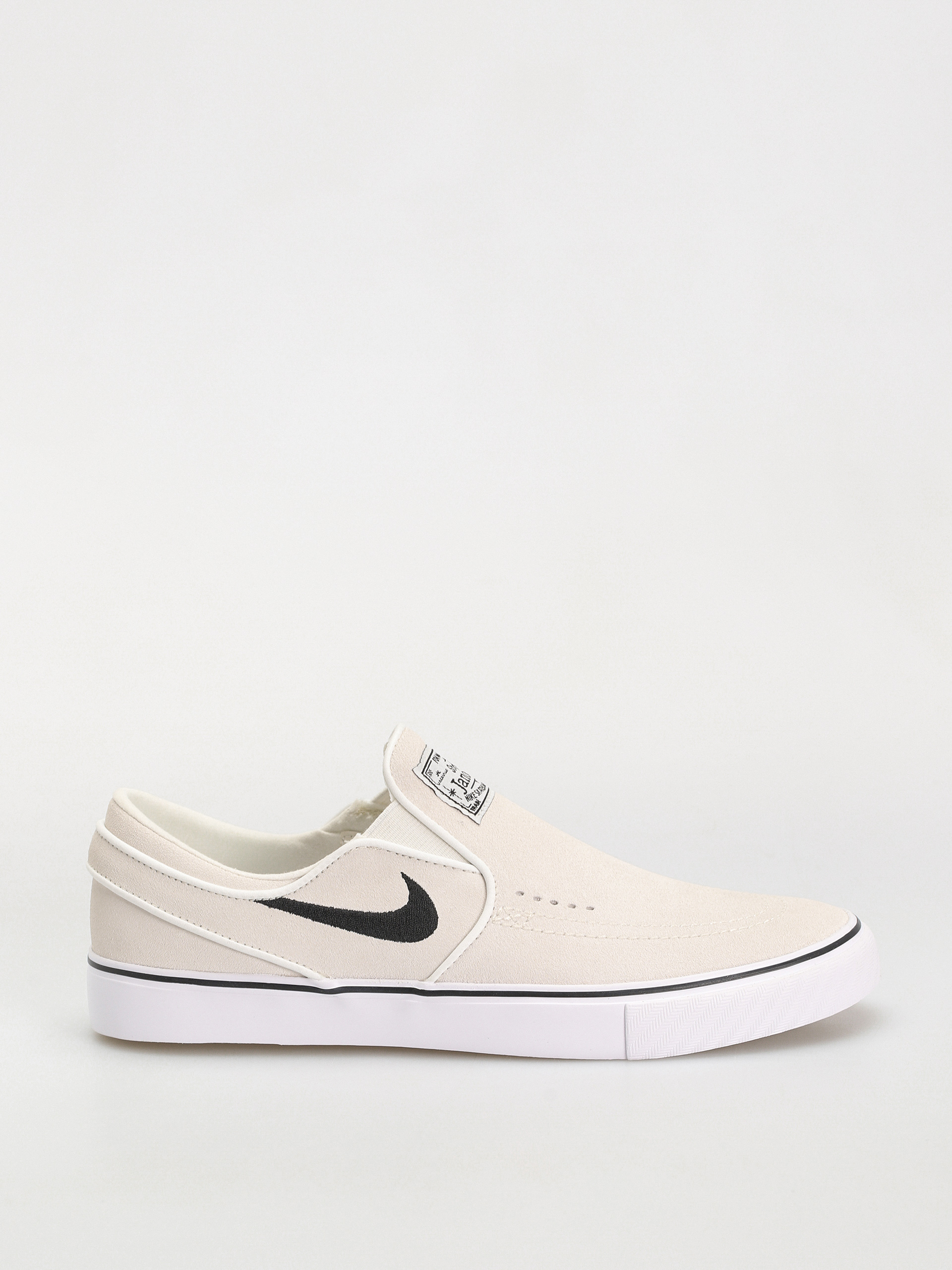 Black and white nike slip ons deals