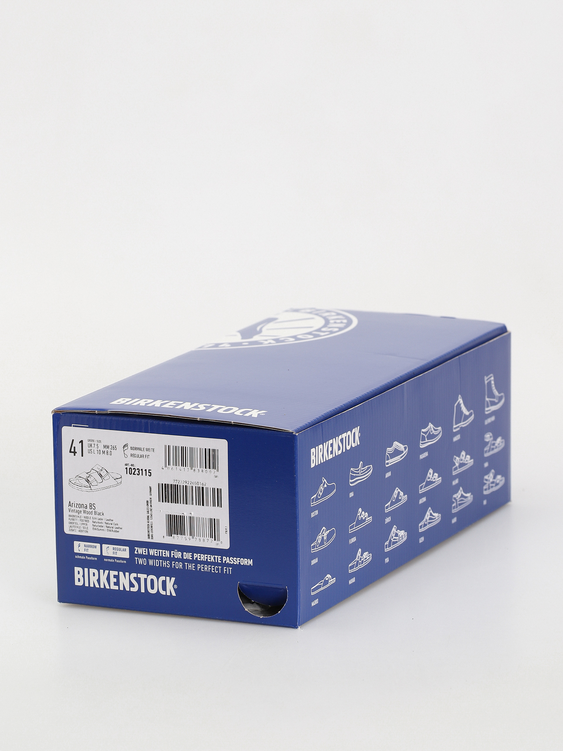 Birkenstock Arizona Grip Natural Leather Regular Flip Flops (vintage wood black)